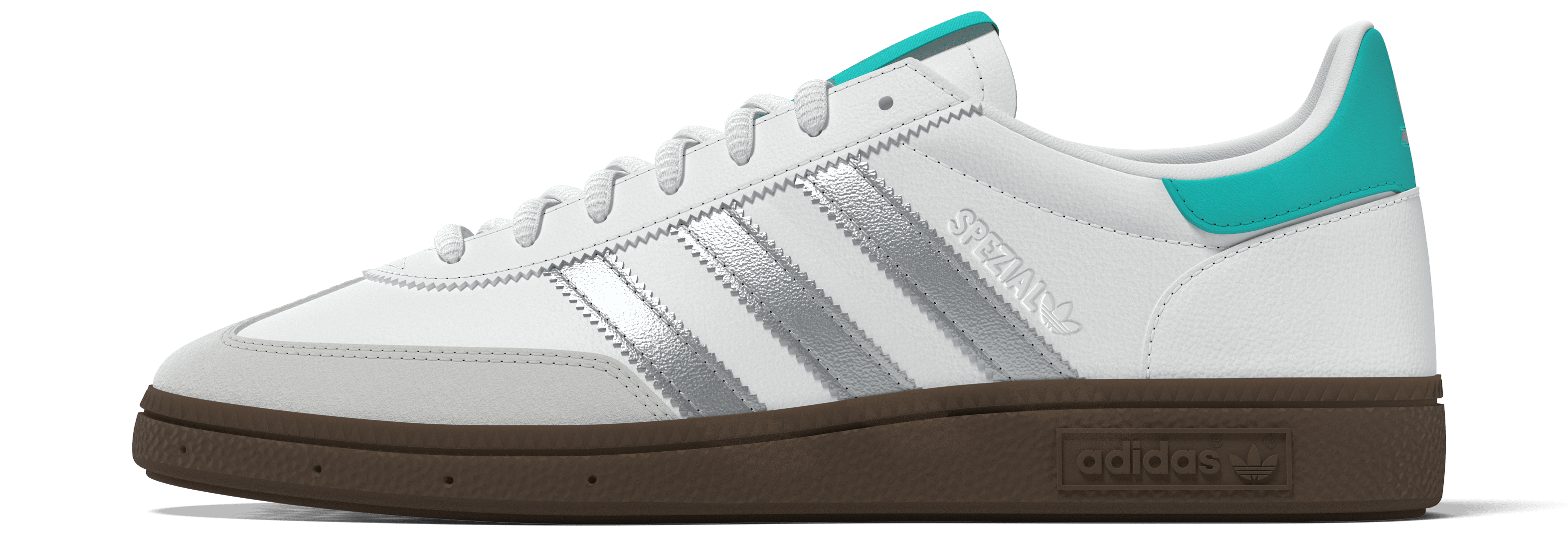 Sneakersy, Handball Spezial, Mercedes-AMG F1 - biały / srebrny, 9, adidas