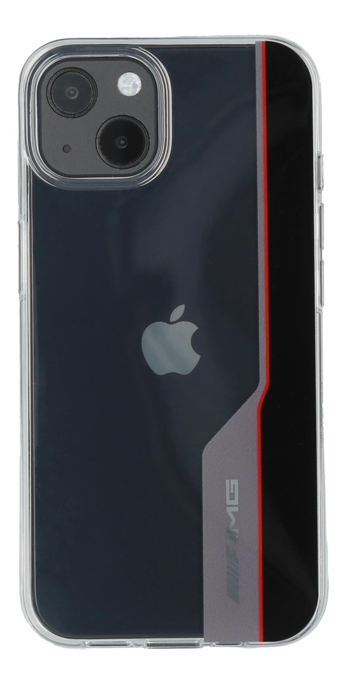 Etui AMG na iPhone® 13 - przezroczyste, poliwęglan / TPU
