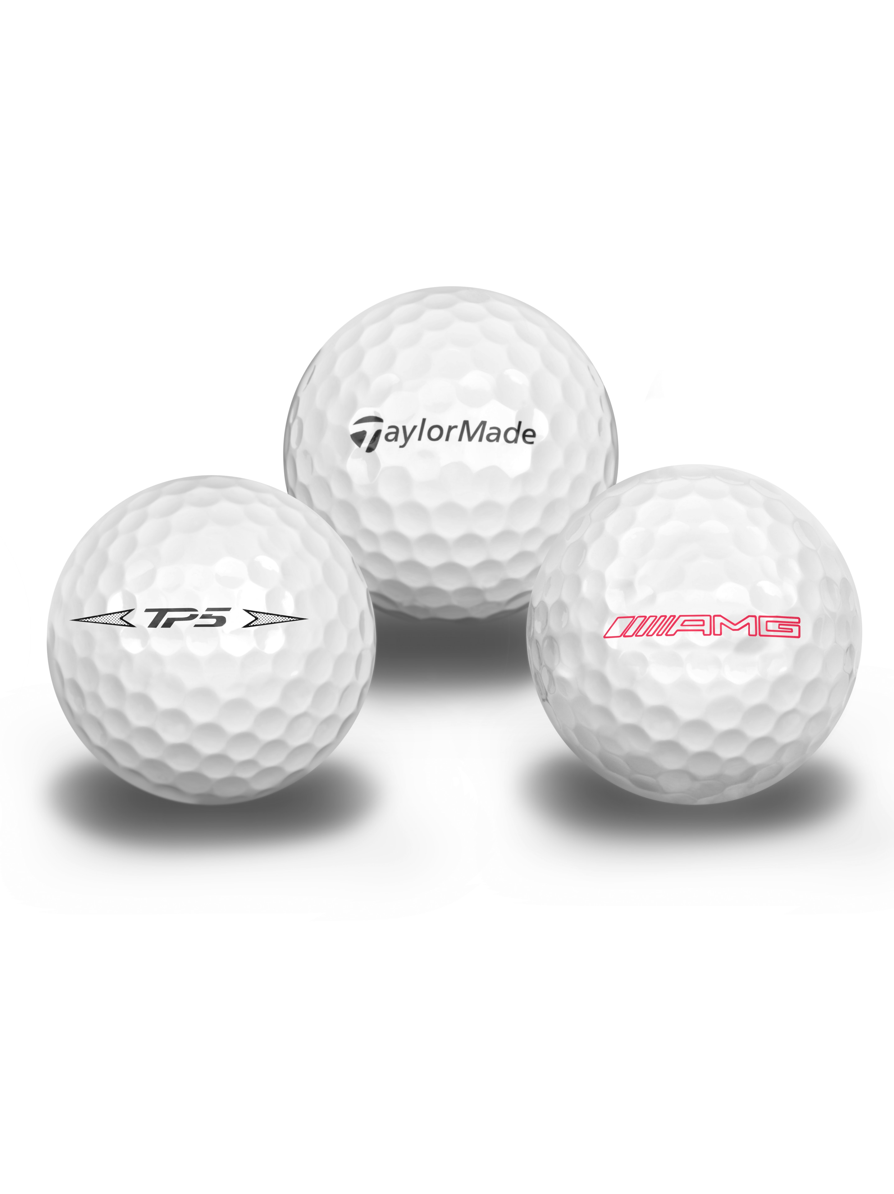 Piłeczki golfowe AMG, Zestaw 3-częściowy - biały, uretan, TaylorMade