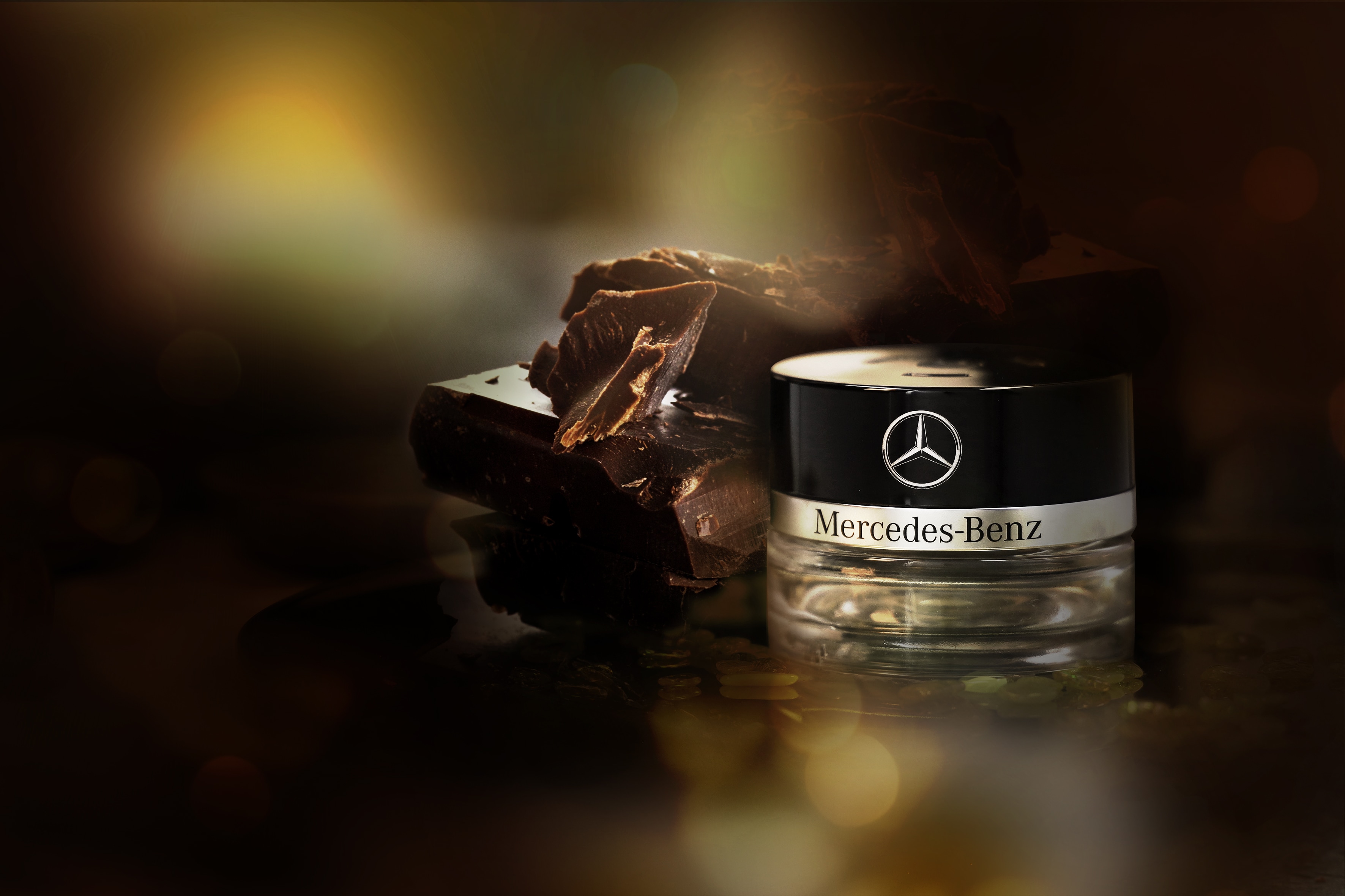 Flakon, No. 6 MOOD bittersweet - przezroczyste / czerń, szkło, 15 ml