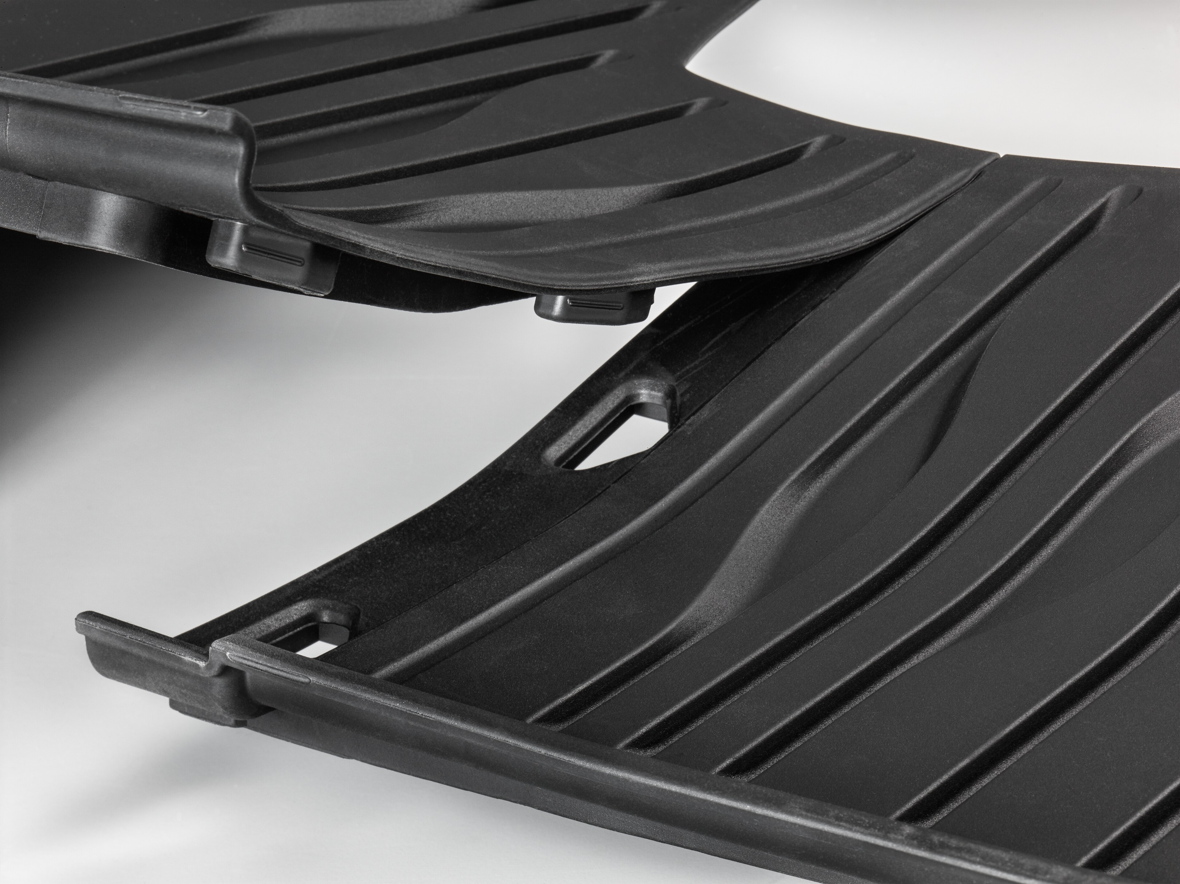 Allwettermatten Dynamic Lines, Fond, 2-teilig - LL/RL, schwarz