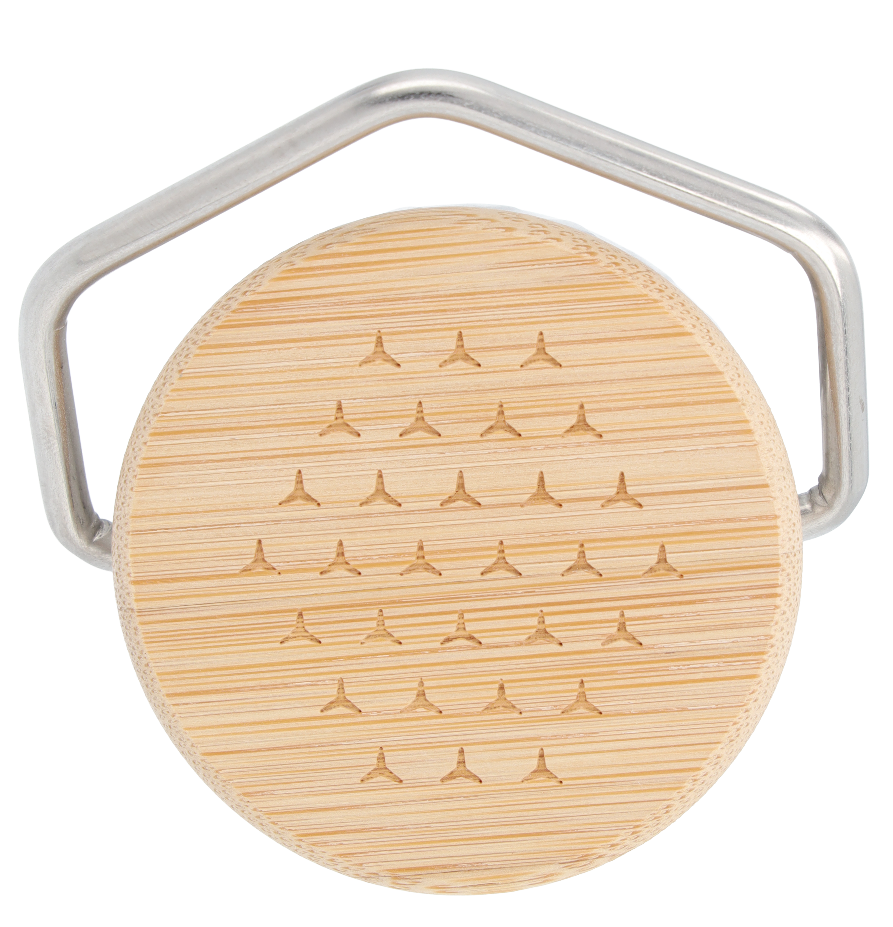 Butelka na napoje dla dzieci, Mercedes-Benz - srebrny / niebieski, stal nierdzewna / bambus / polipropylen, Lässig