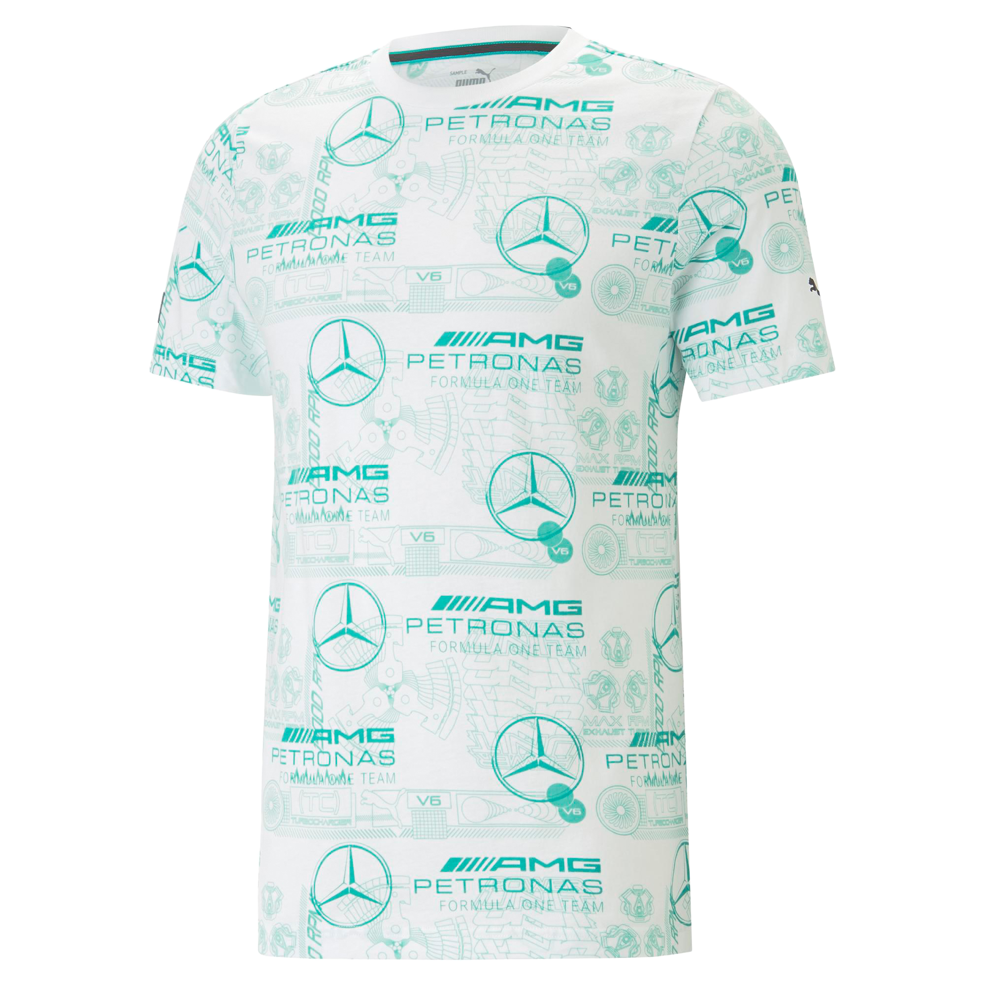 T-Shirt, Mercedes-AMG F1 - weiß, L