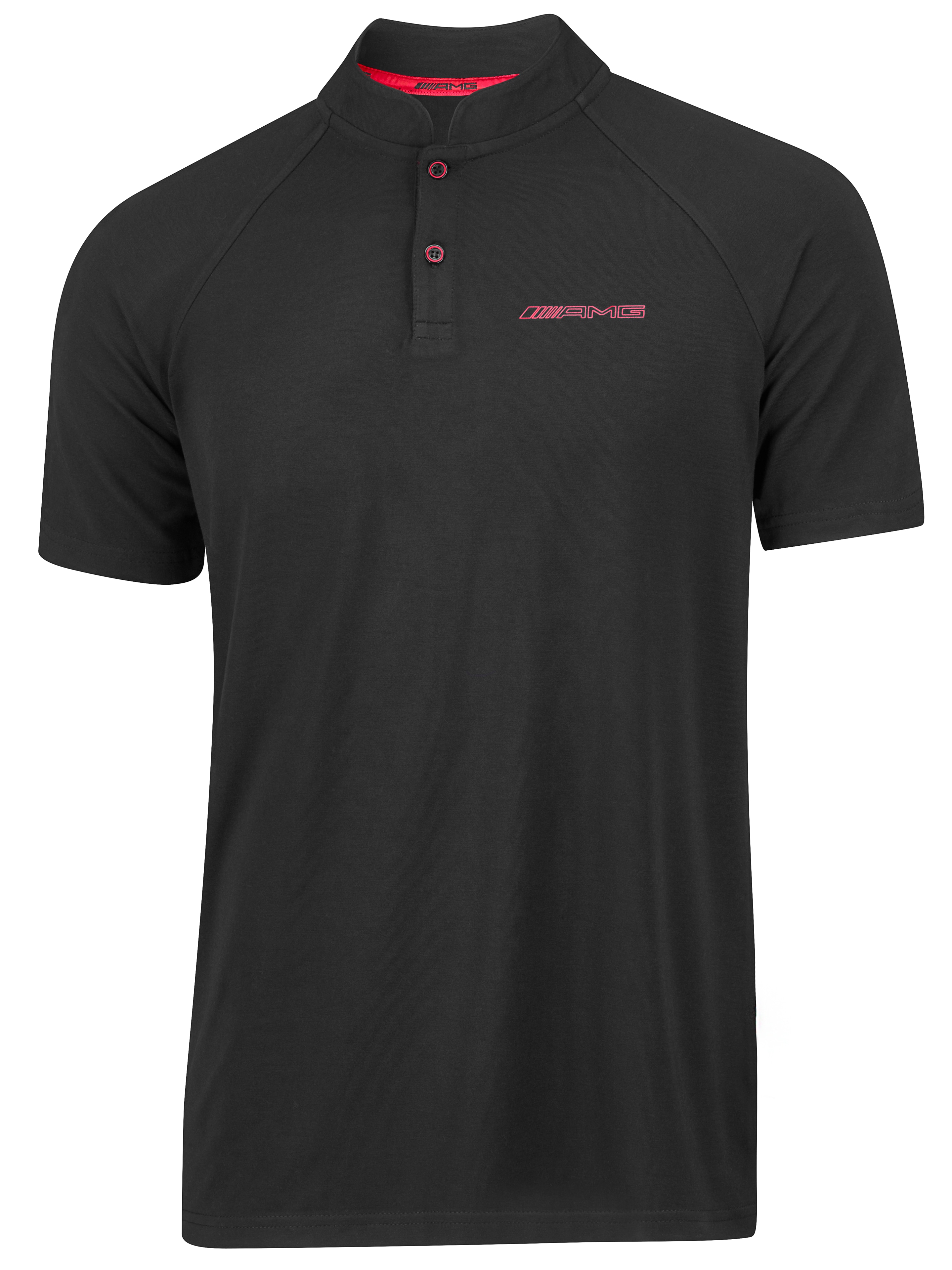 AMG Poloshirt Herren - schwarz / rot, M