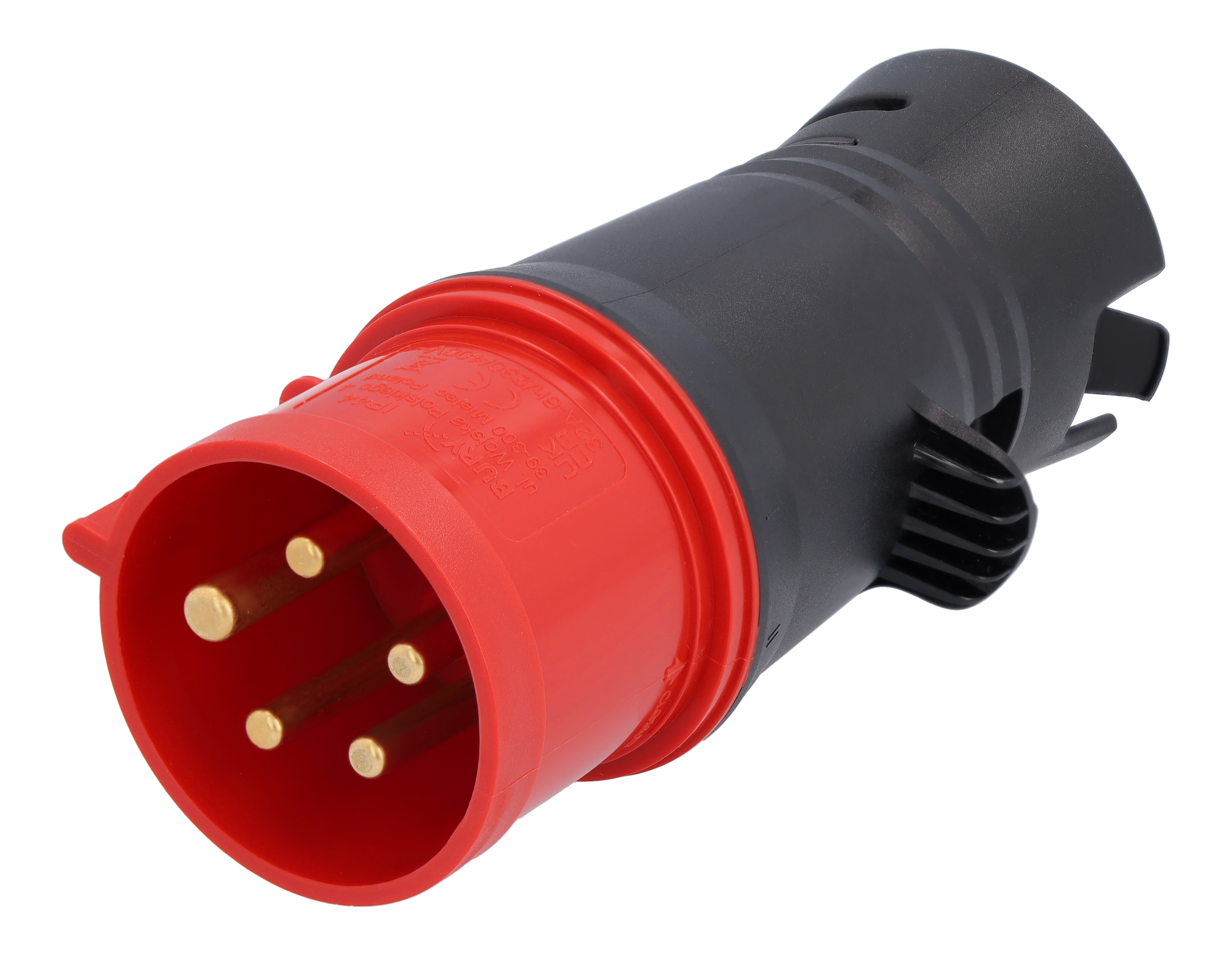 Elastyczny system ładowania Pro, Adapter, CEE 32/3-fazowy - tworzywo sztuczne, czerń, kierownica z lewej/prawej strony