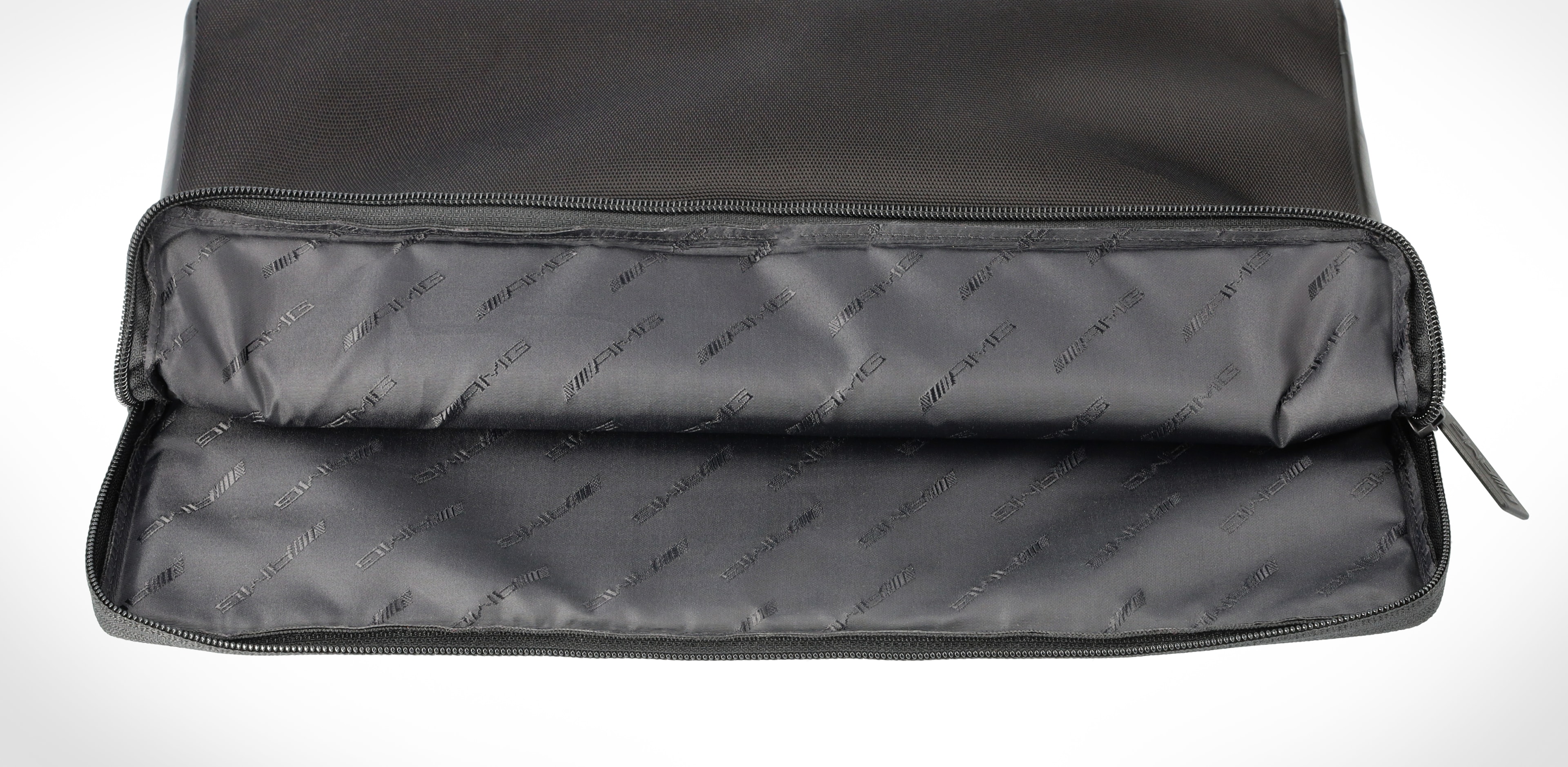 Etui AMG na laptop - czerń, skóra bydlęca / nylon
