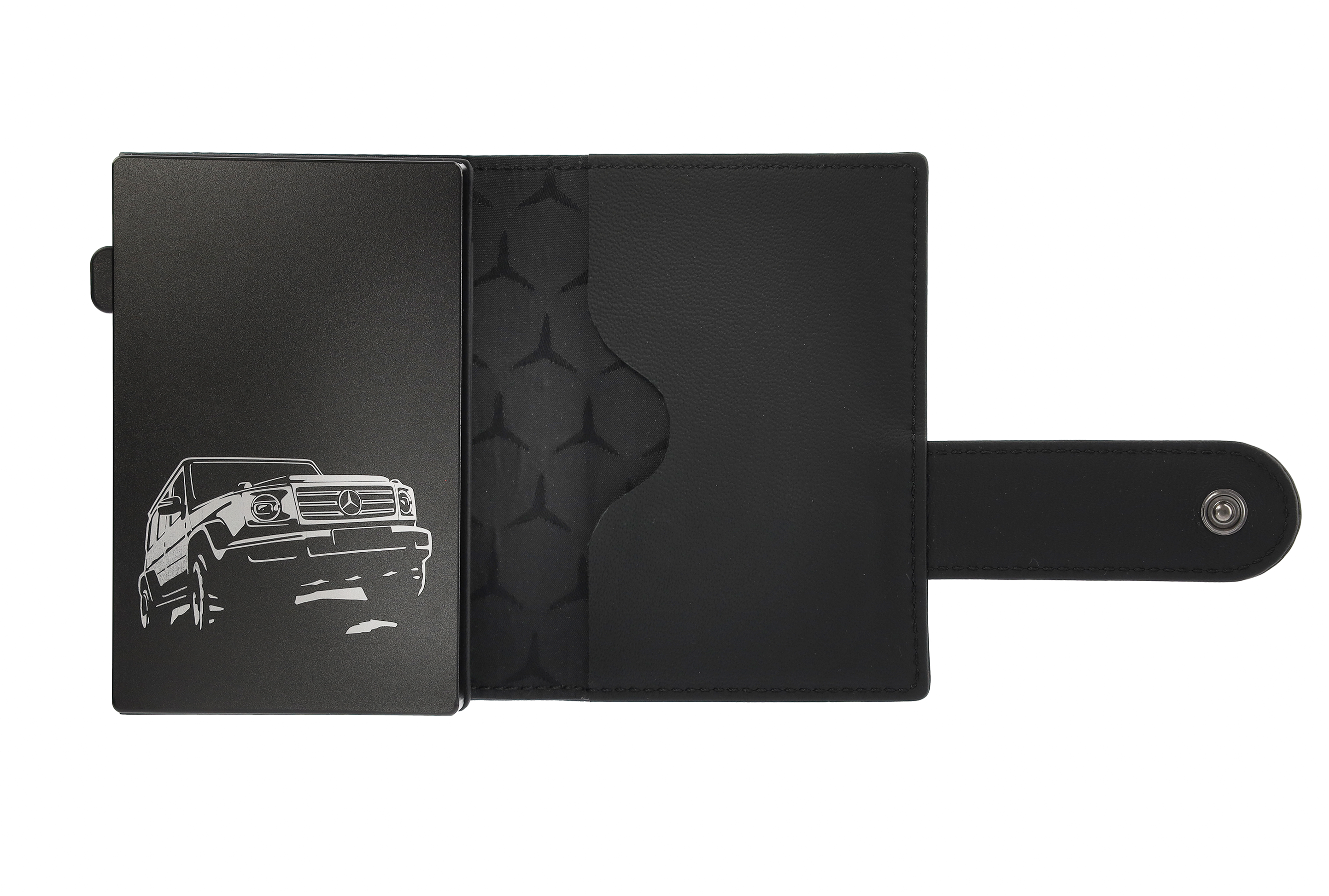 Mini portfel, G-Class - czerń, skóra bydlęca