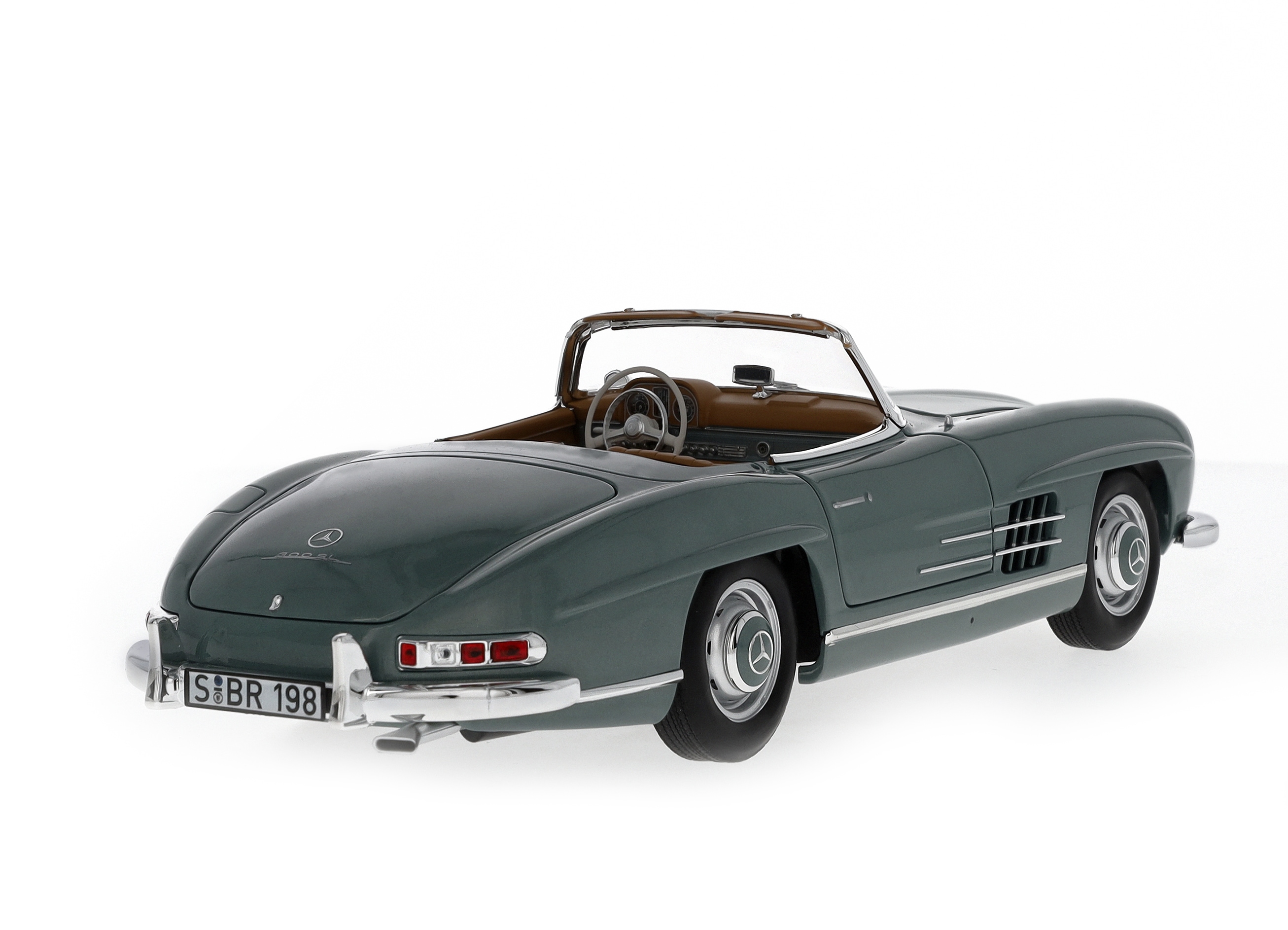 300 SL Roadster W 198 II (1957-1963) - jasnozielony, Norev, 1:18