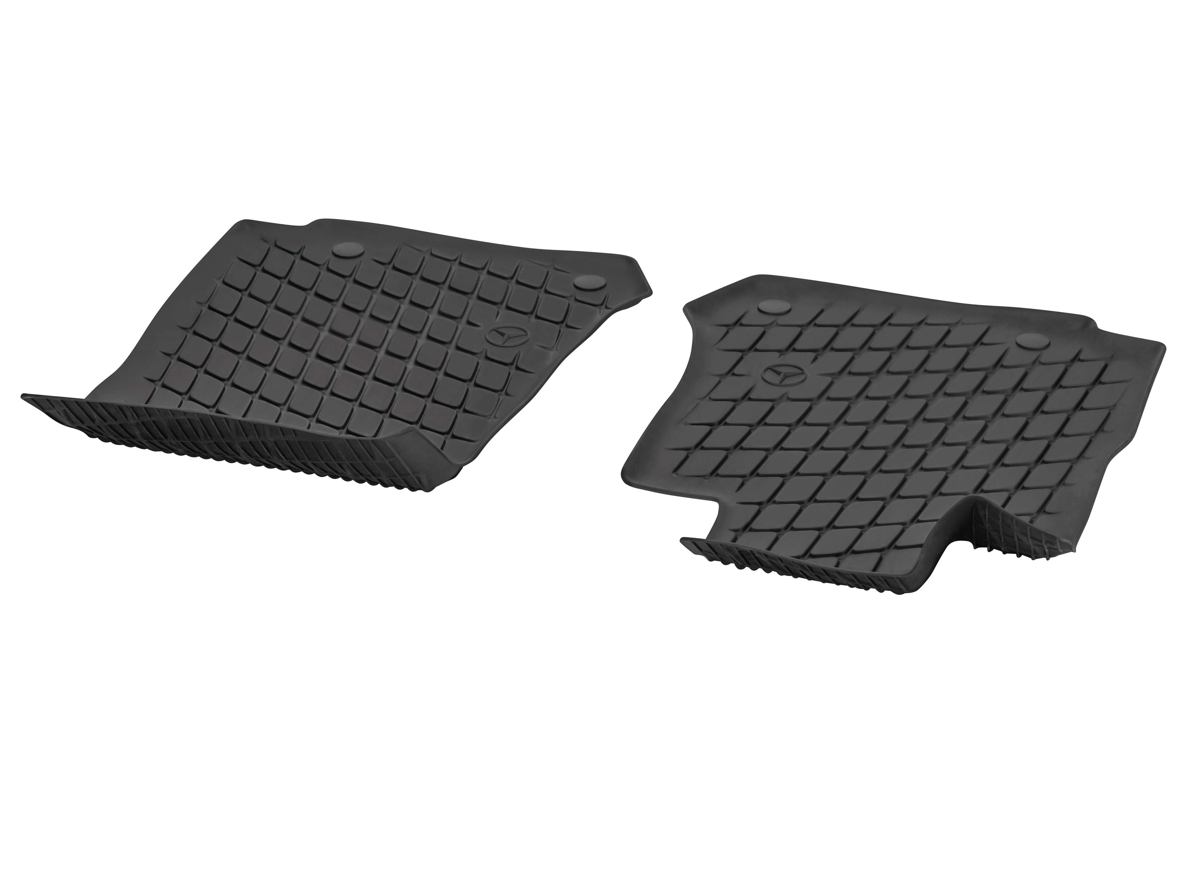 Maty na każdą pogodę Dynamic Squares, Maty po stronie kierowcy i pasażera, Zestaw 2-częściowy - kierownica z lewej strony, czerń
