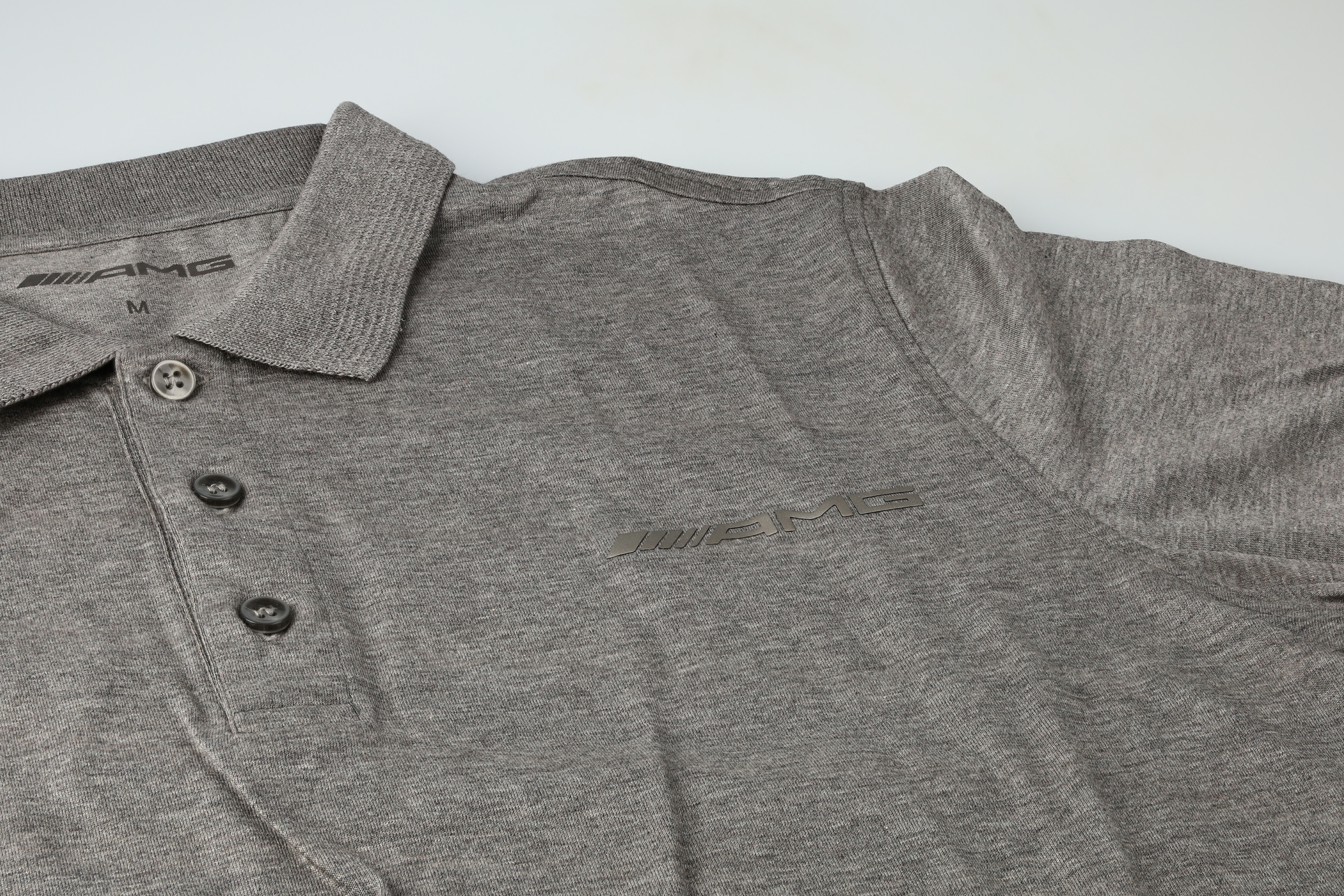 AMG Poloshirt Herren, Business - grau, XS