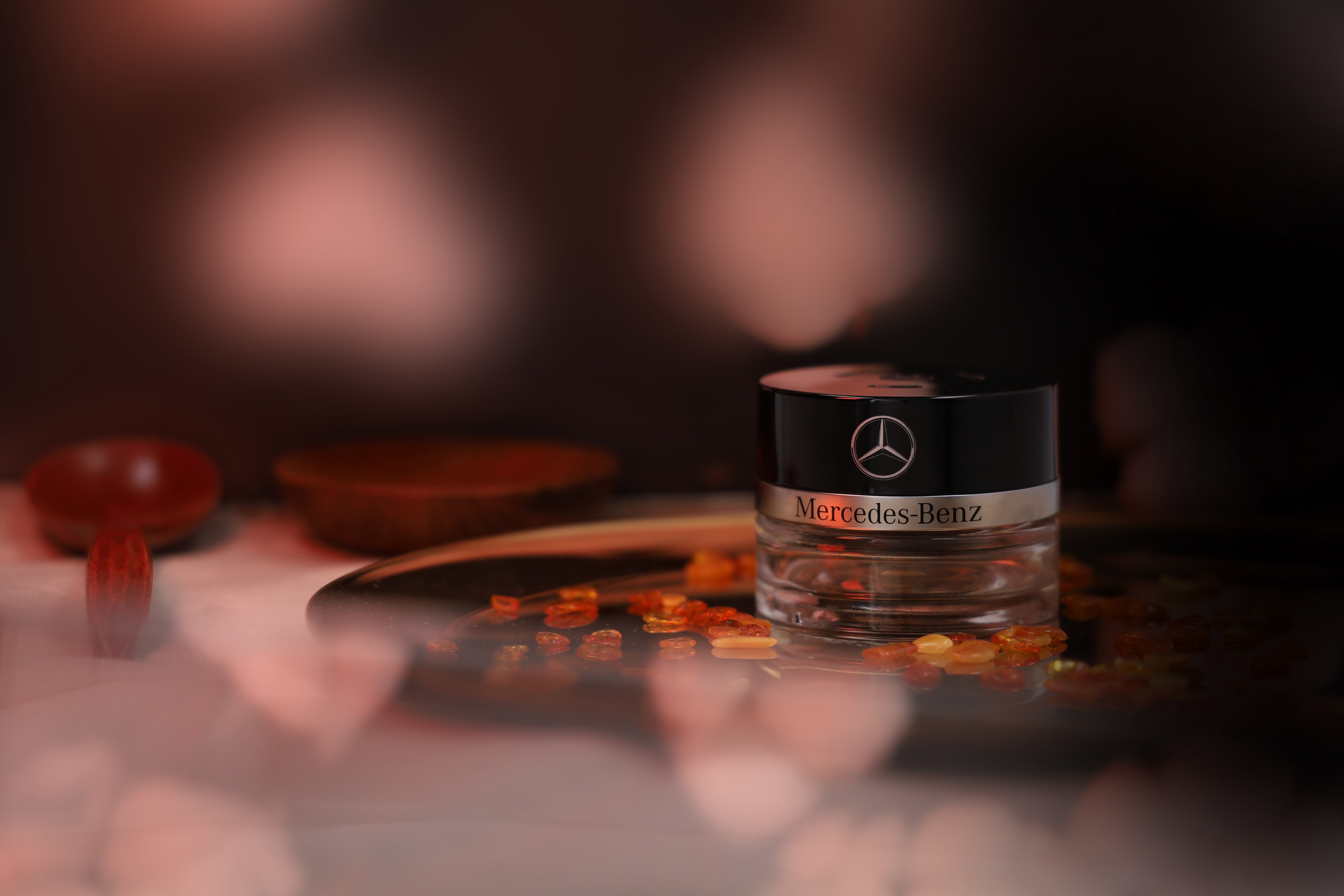 Flakon, No. 6 MOOD hibiscus, No. 6 MOOD hibiscus - przezroczyste / czerń, szkło, 15 ml