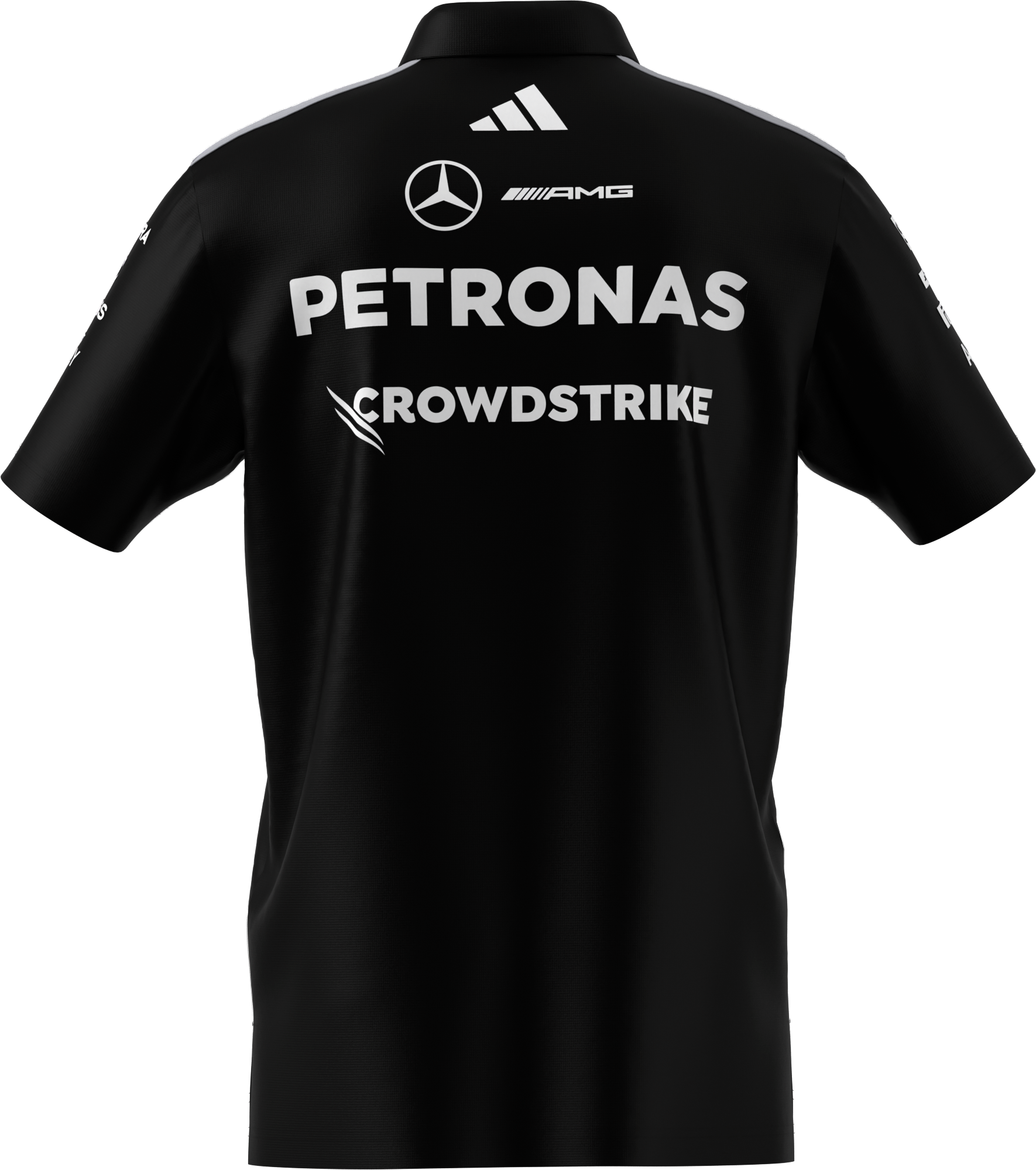 Męska koszulka polo, Team, Mercedes-AMG F1 - czerń, XXL