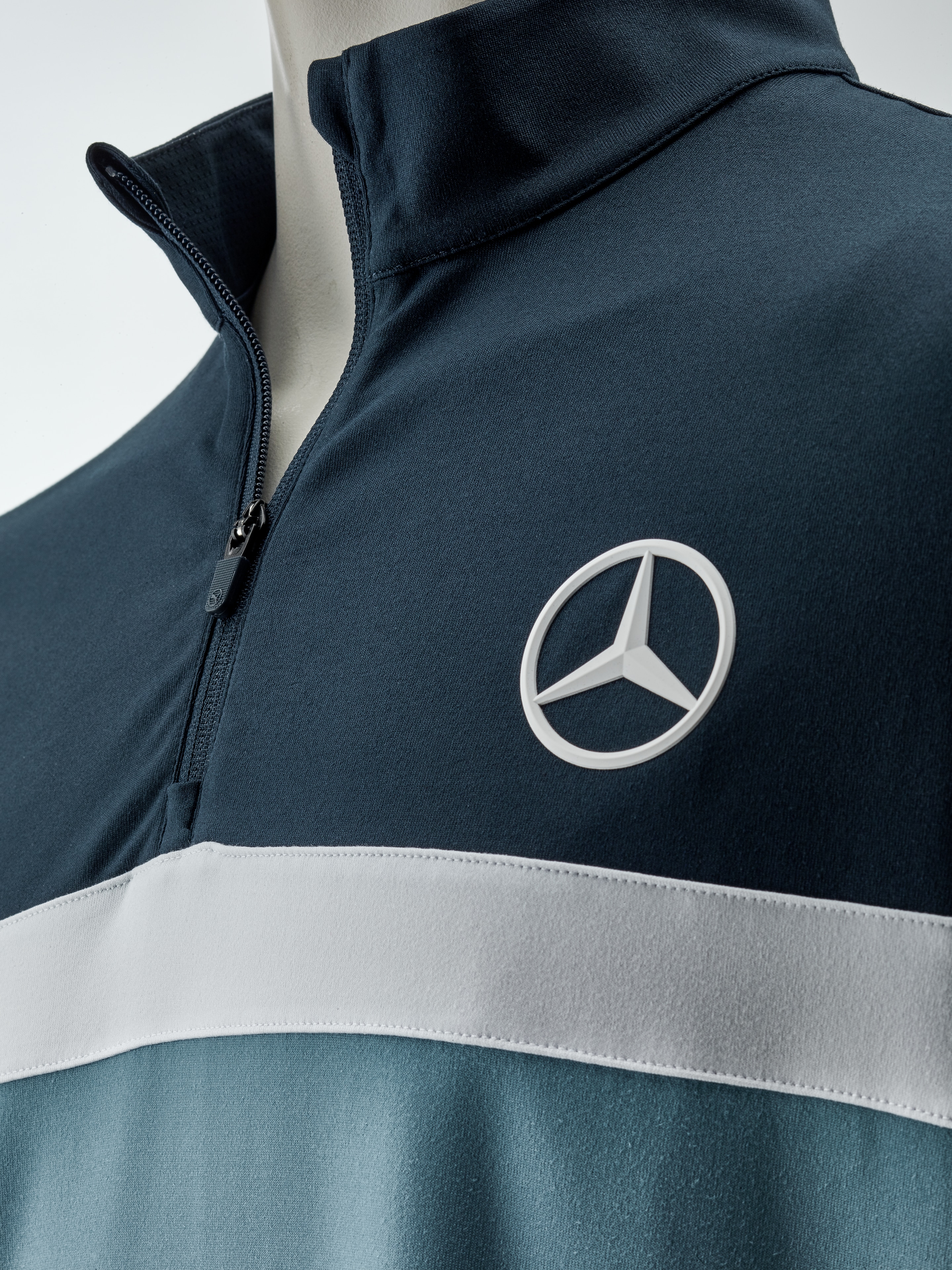 Golf-Sweater Herren, Pure Colorblock - navy / Zen Blue / white, M