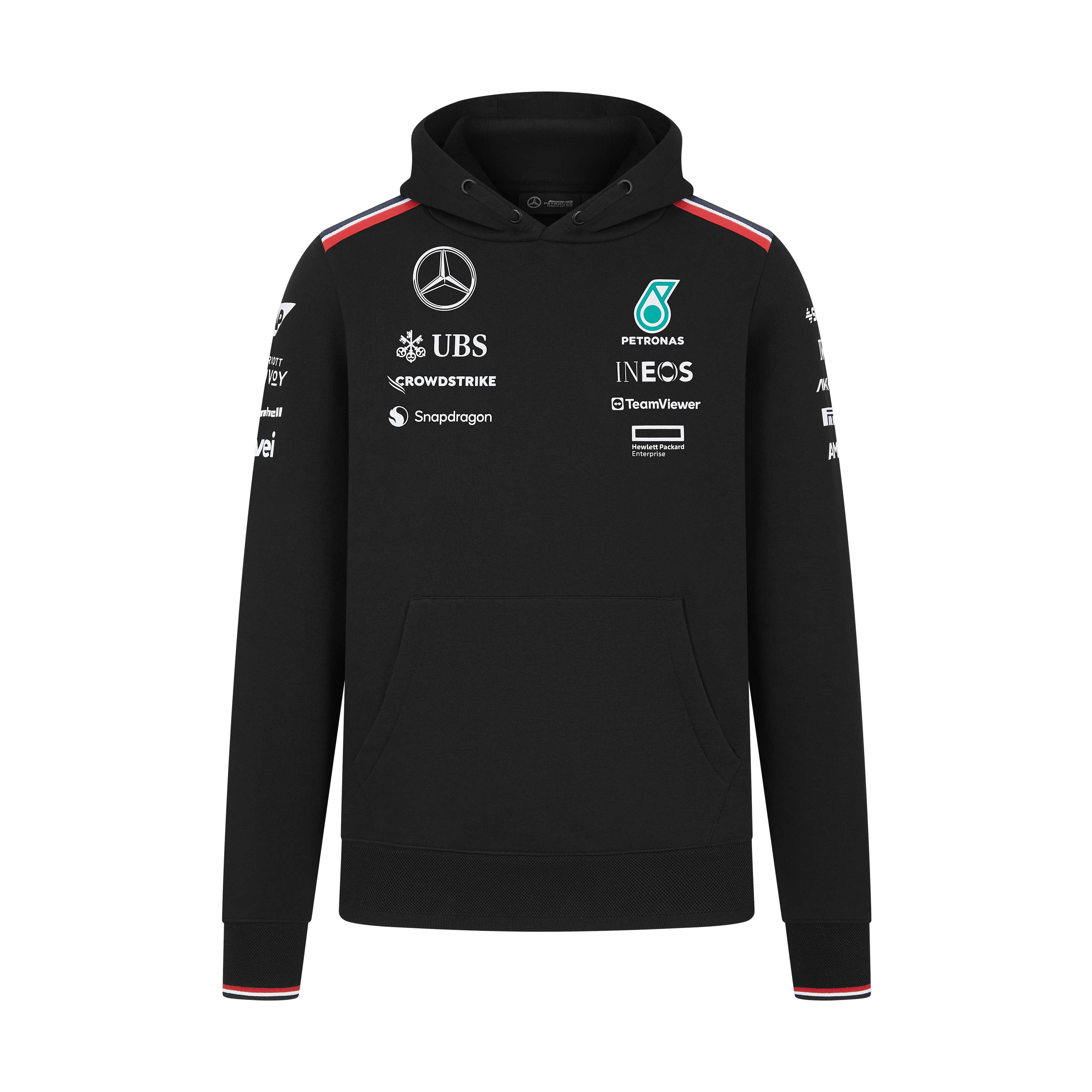 Sweathoody Unisex, Team, Mercedes-AMG F1 - schwarz, L