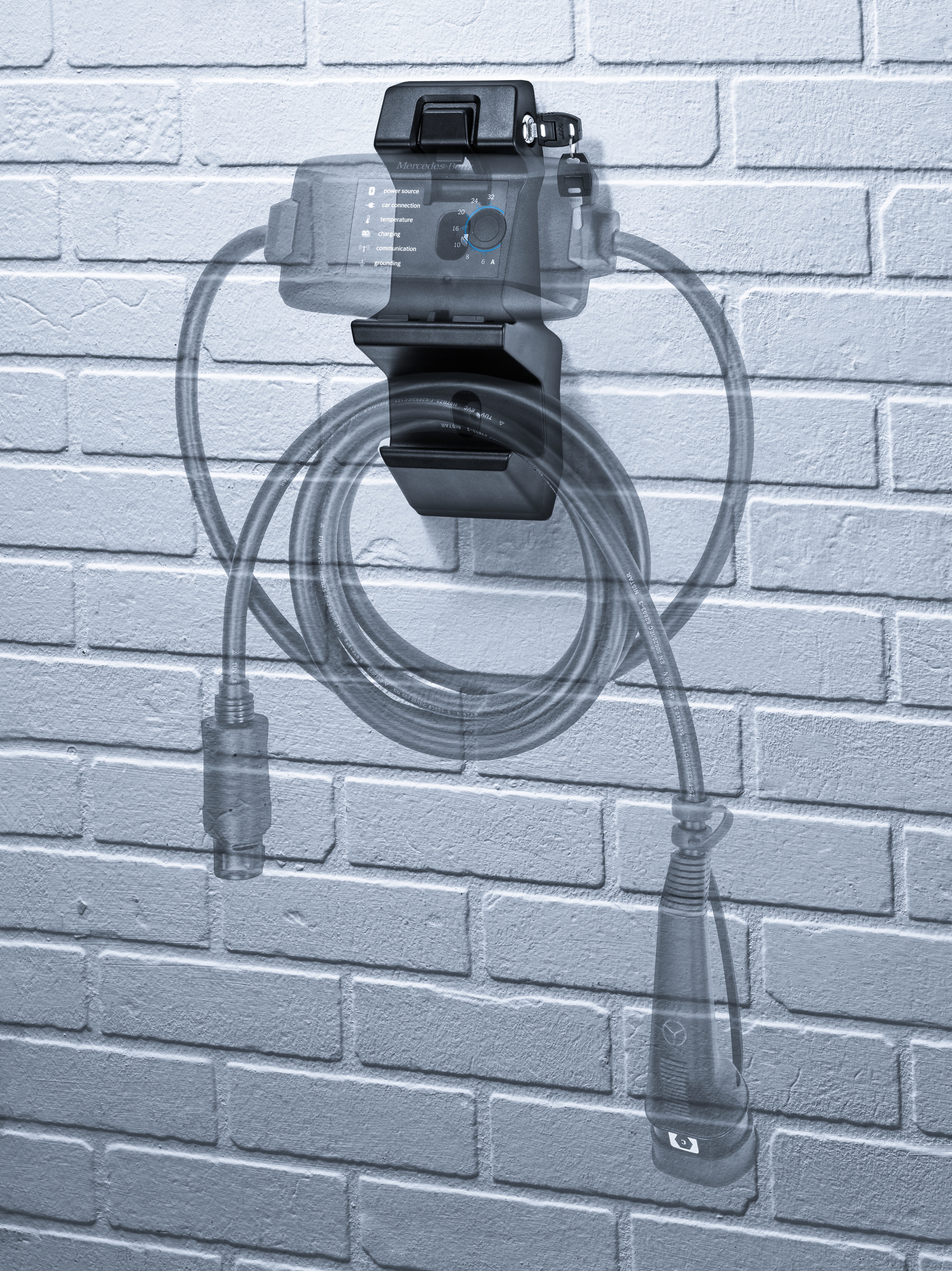 Flexibles Ladesystem Pro, Wandhalterung - Kunststoff, schwarz, LL/RL