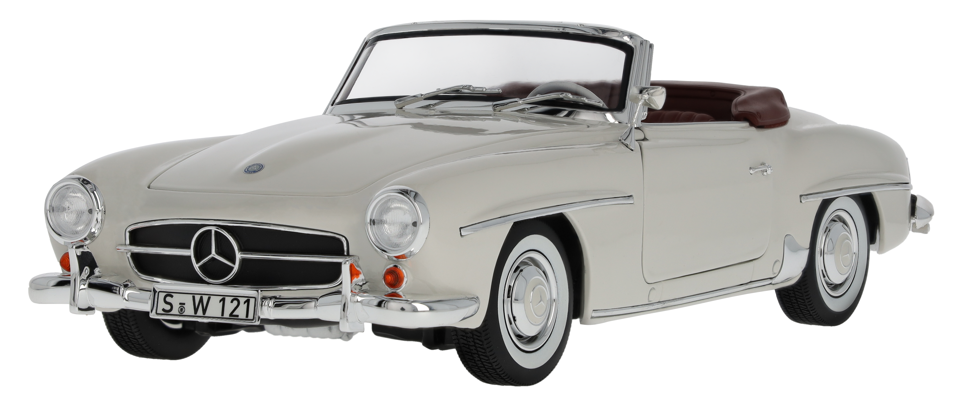190 SL Roadster W 121 (1954-1963) - weißgrau, Norev, 1:18