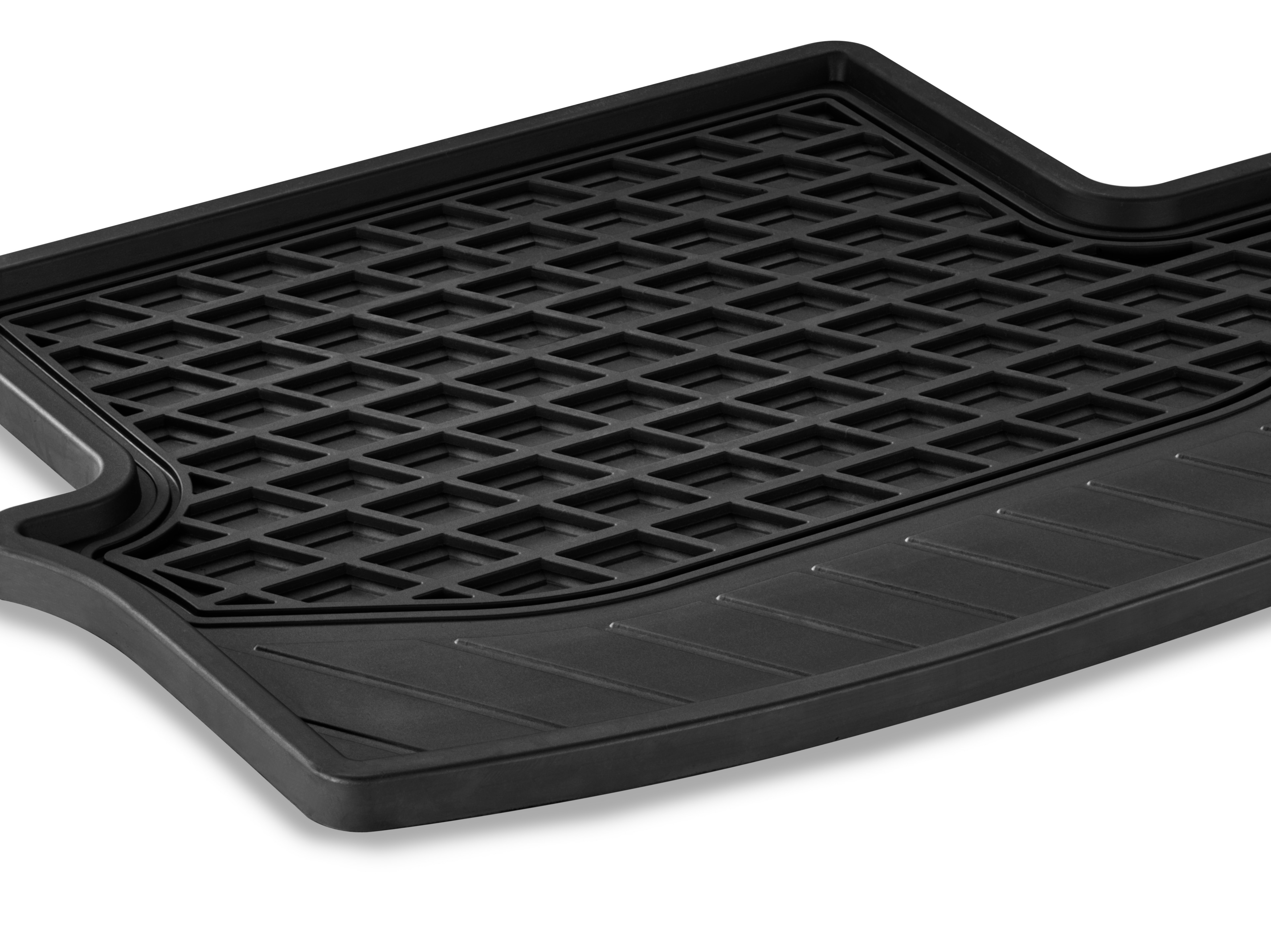 Maty na każdą pogodę CLASSIC, Tył, Zestaw 2-częściowy - kierownica z lewej/prawej strony, czerń