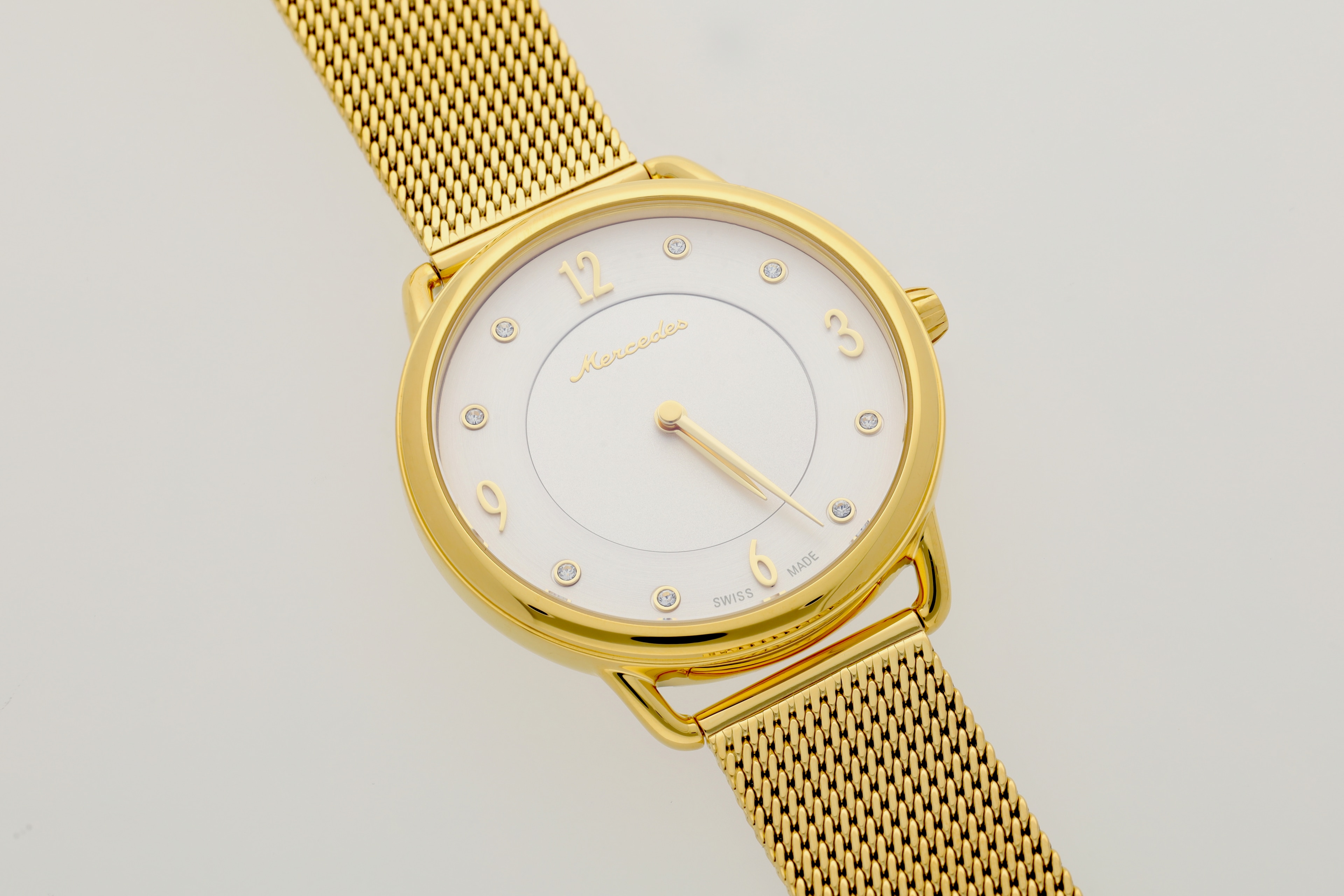 Armbanduhr Damen, Classic Lady - goldfarben, Edelstahl