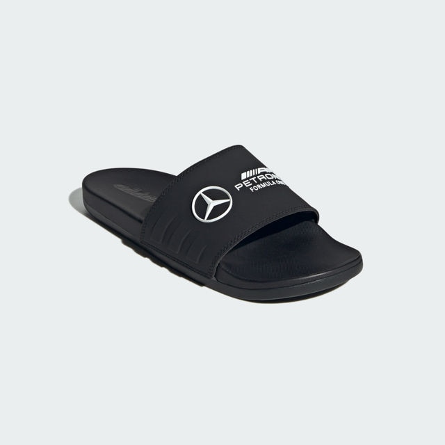 Badelatschen, Adilette comfort, Mercedes-AMG F1 - schwarz, 7, adidas