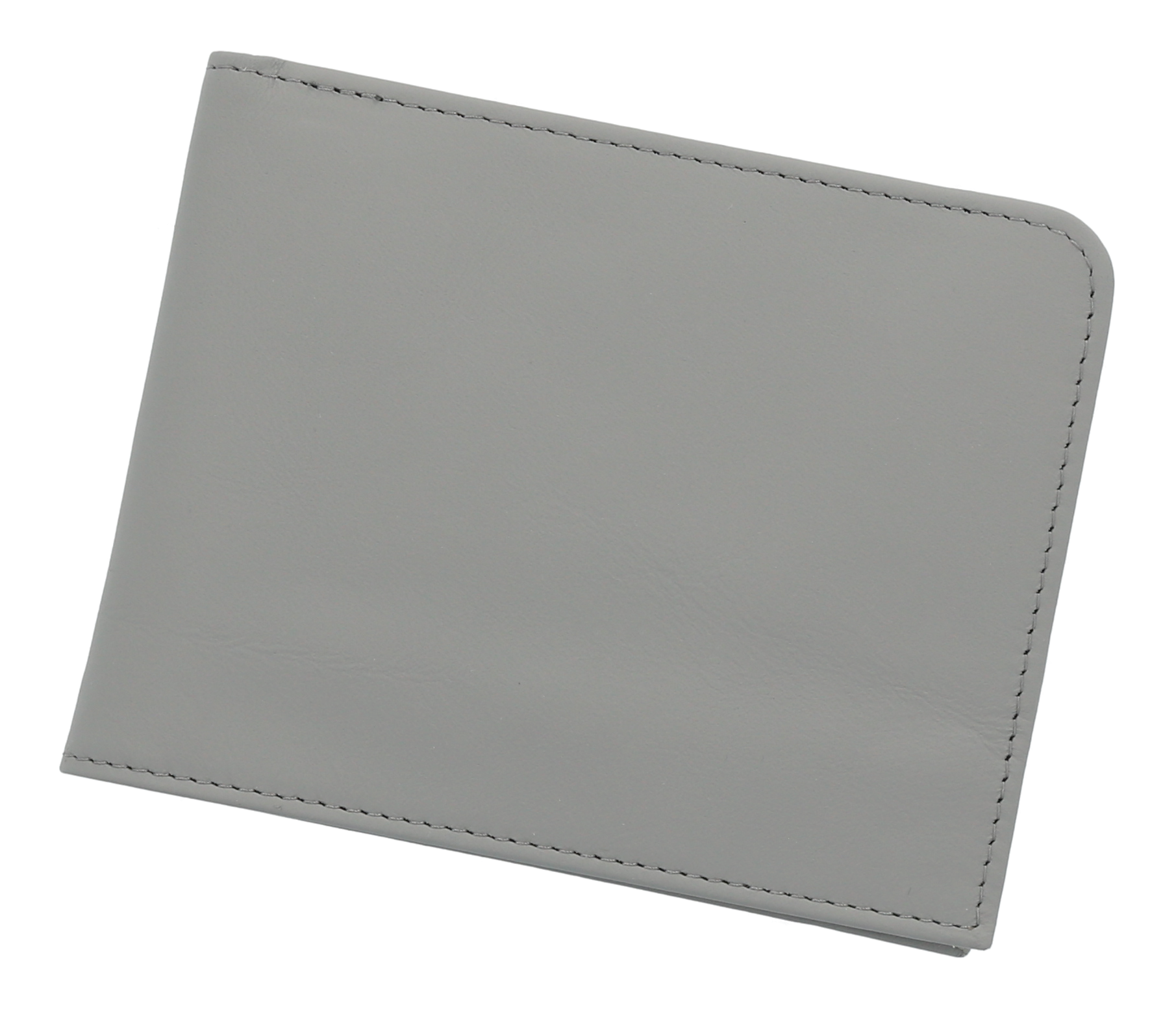 Geldbörse, Fahrzeugleder - silbergrau, Rindleder