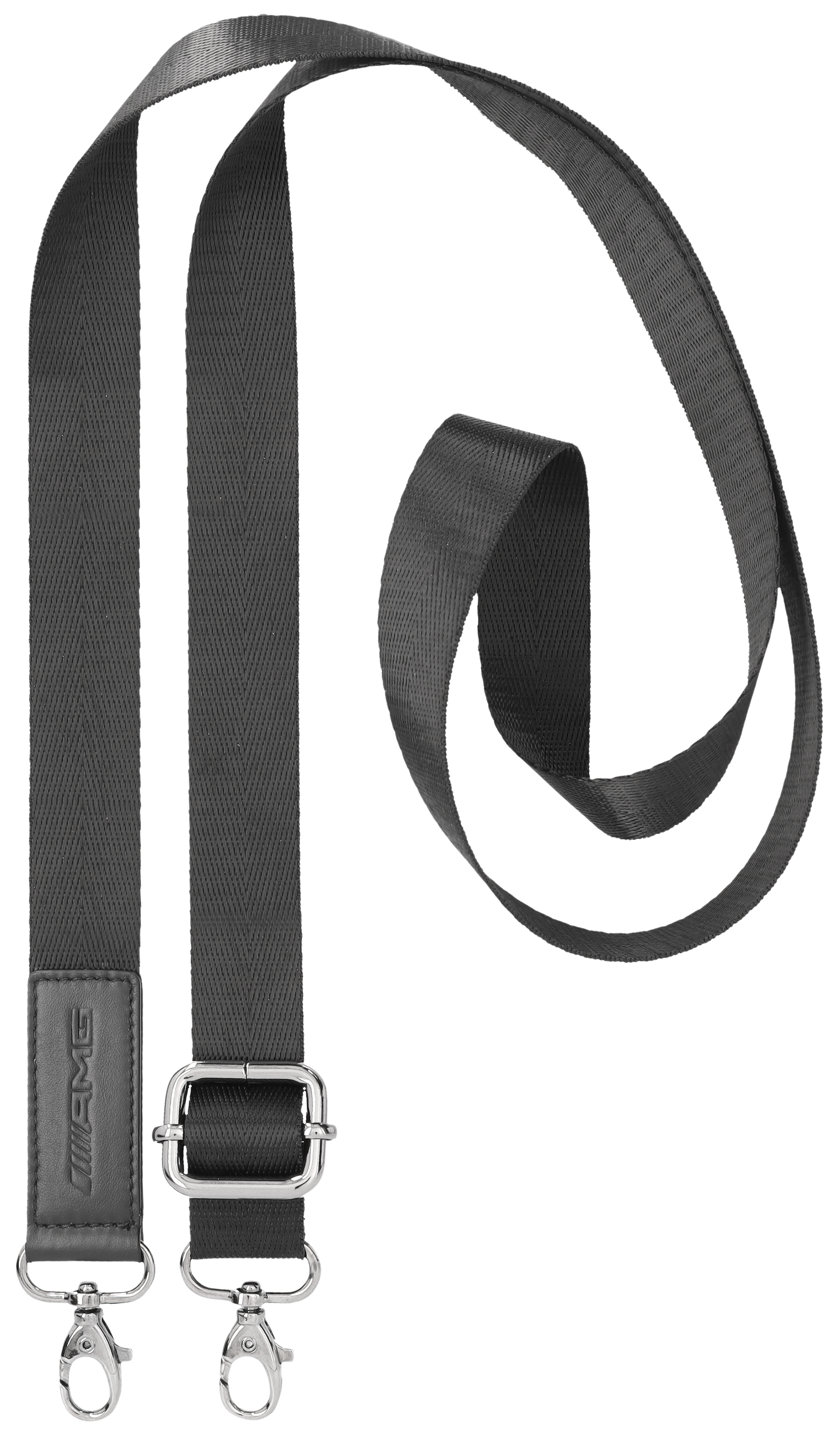 Etui na smartfona AMG - czerń, skóra bydlęca / poliester