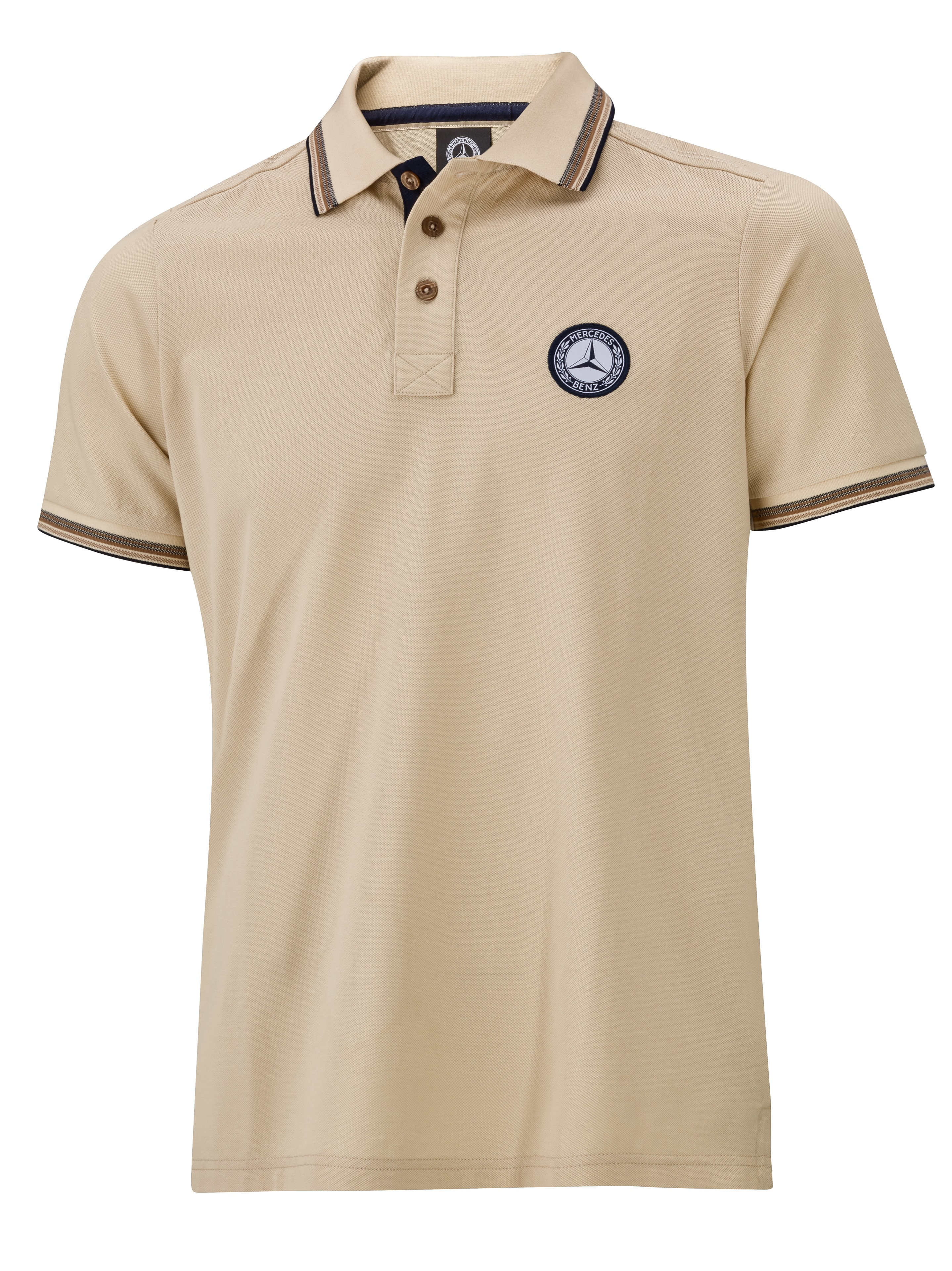 Poloshirt Herren - creme, S