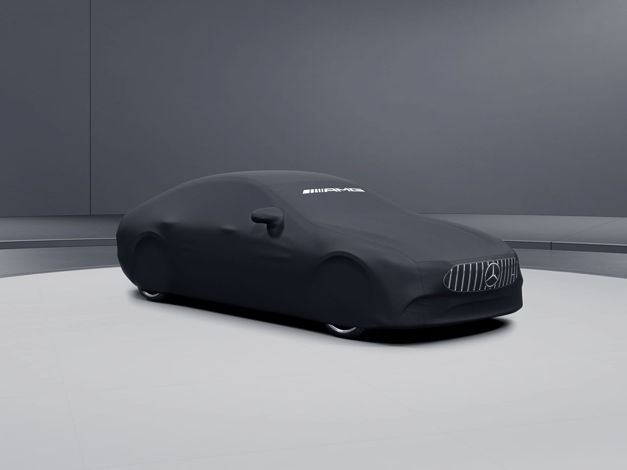 Pokrowiec AMG Indoor-Car-Cover - poliamid / poliester, czerń