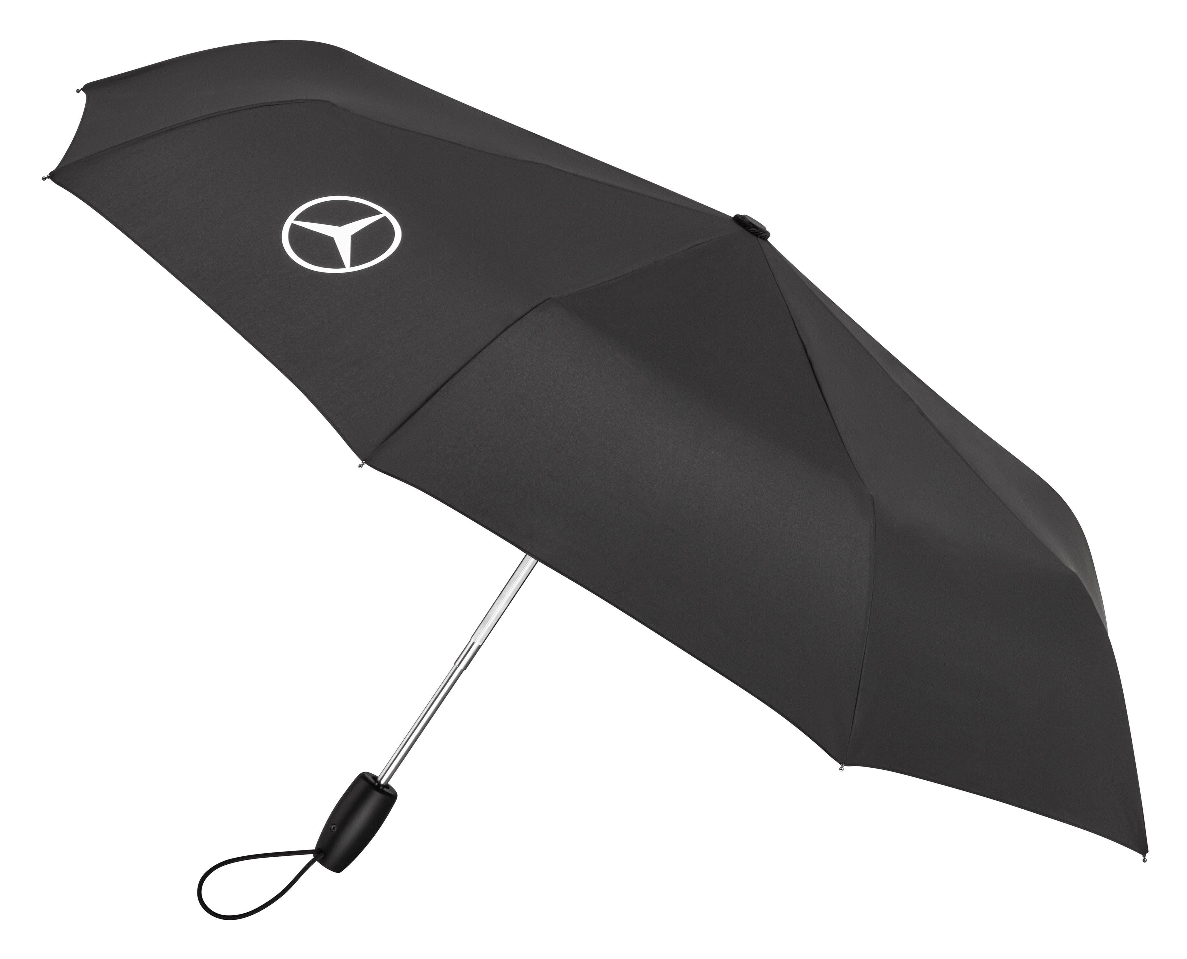 Parasol składany - czerń, stal / tworzywo sztuczne / poliester (z recyklingu)