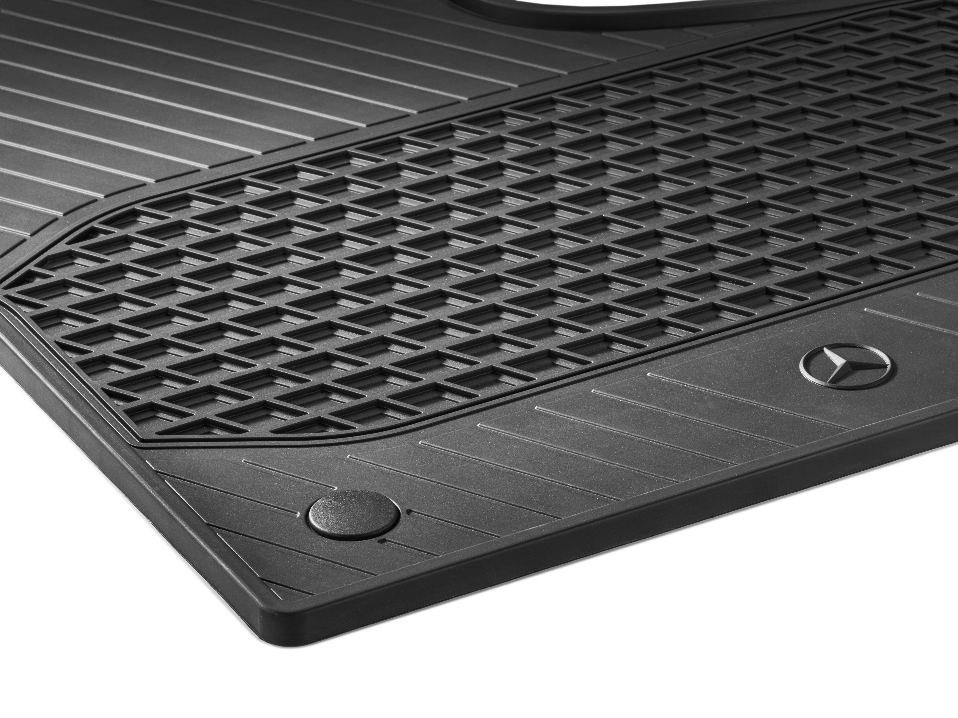 Maty na każdą pogodę, Maty po stronie kierowcy i pasażera, z/bez S23 (2-osobowy fotel pasażera), Zestaw 2-częściowy - kierownica z lewej strony, czerń