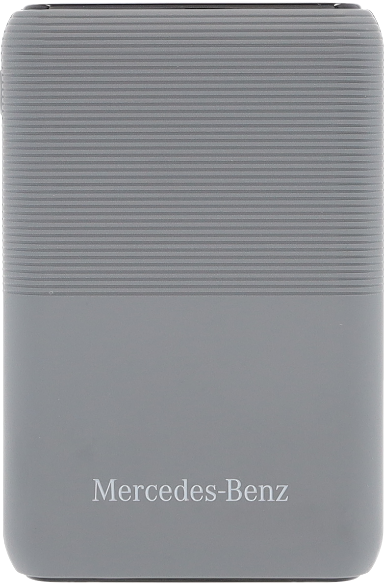 Powerbank, 10.000 mAh - szary, tworzywo sztuczne