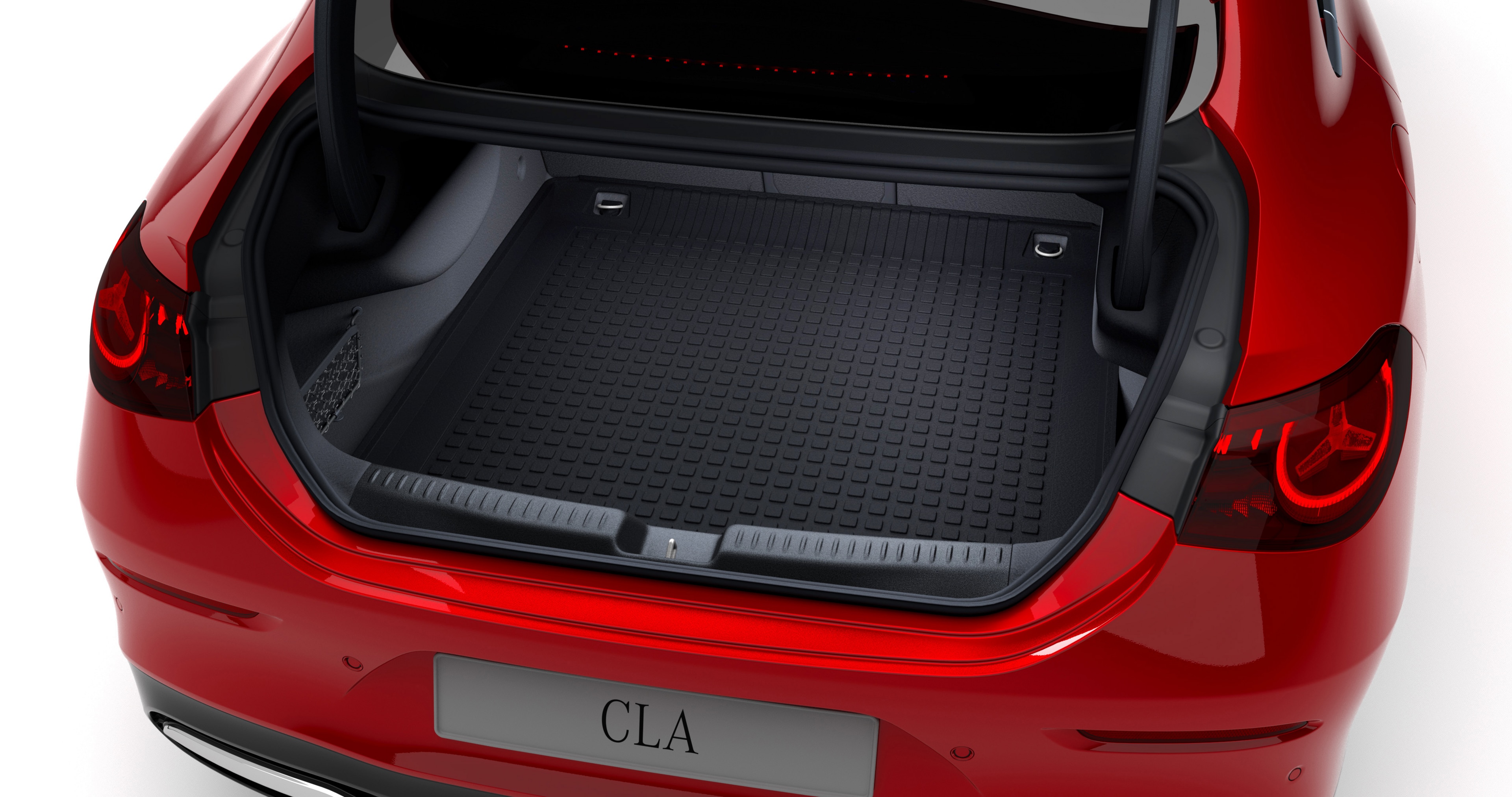 Wkładka do bagażnika, płaska - czerń, polipropylen