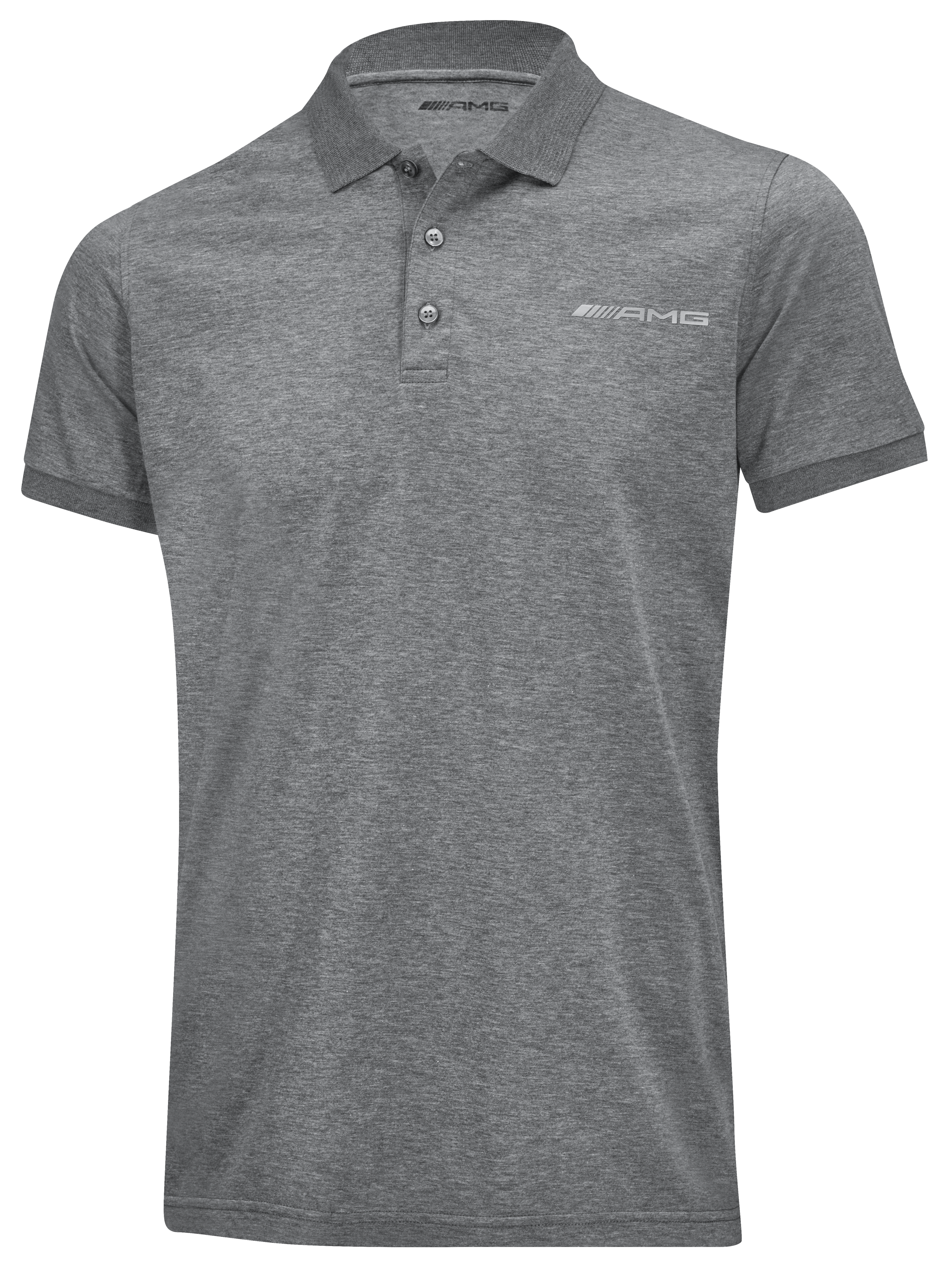 AMG Poloshirt Herren, Business - grau, XS