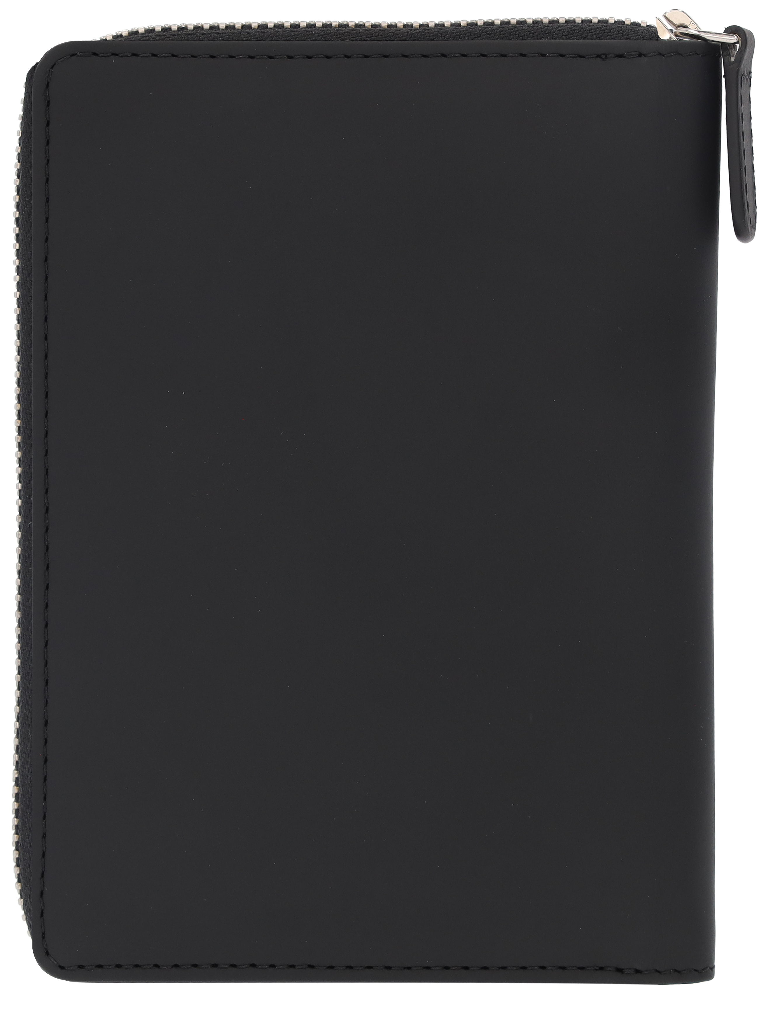 Geldbörse, Reisepassetui, Upcycling - schwarz, Nappaleder