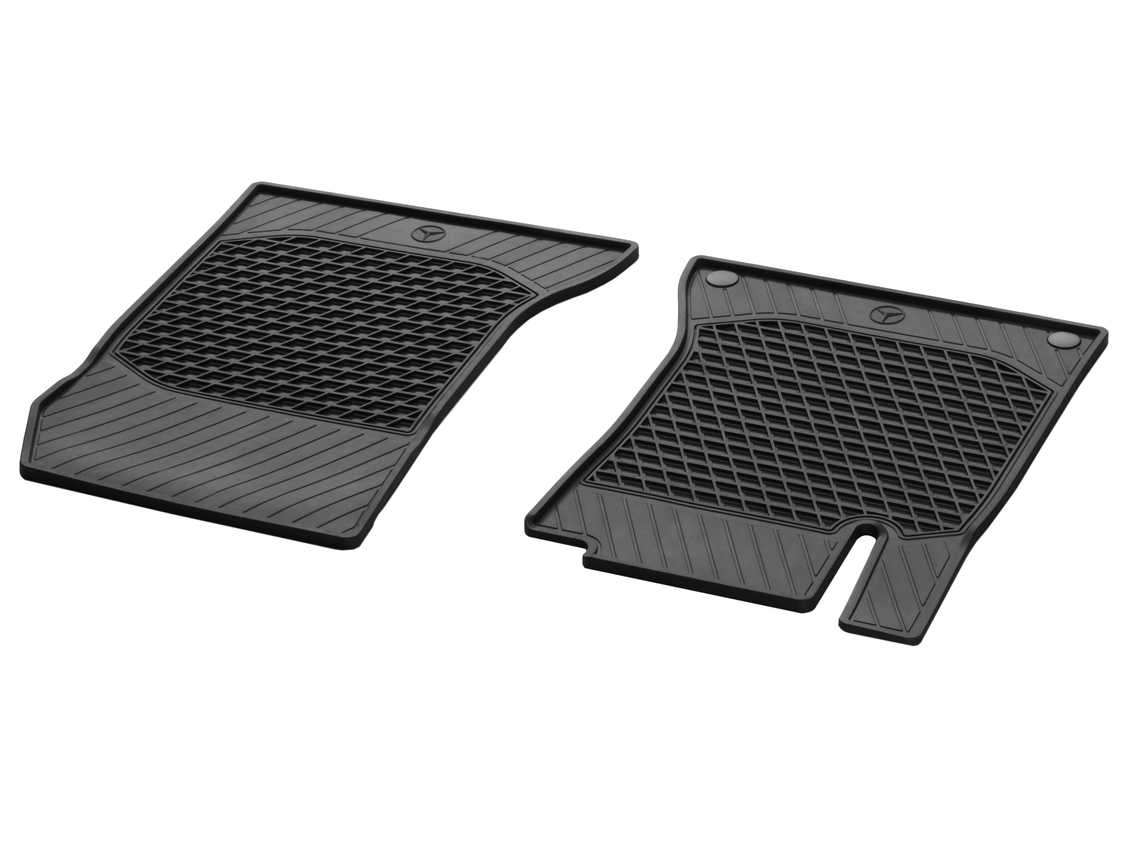 Maty na każdą pogodę CLASSIC, Maty po stronie kierowcy i pasażera, Zestaw 2-częściowy - kierownica z lewej strony, czerń