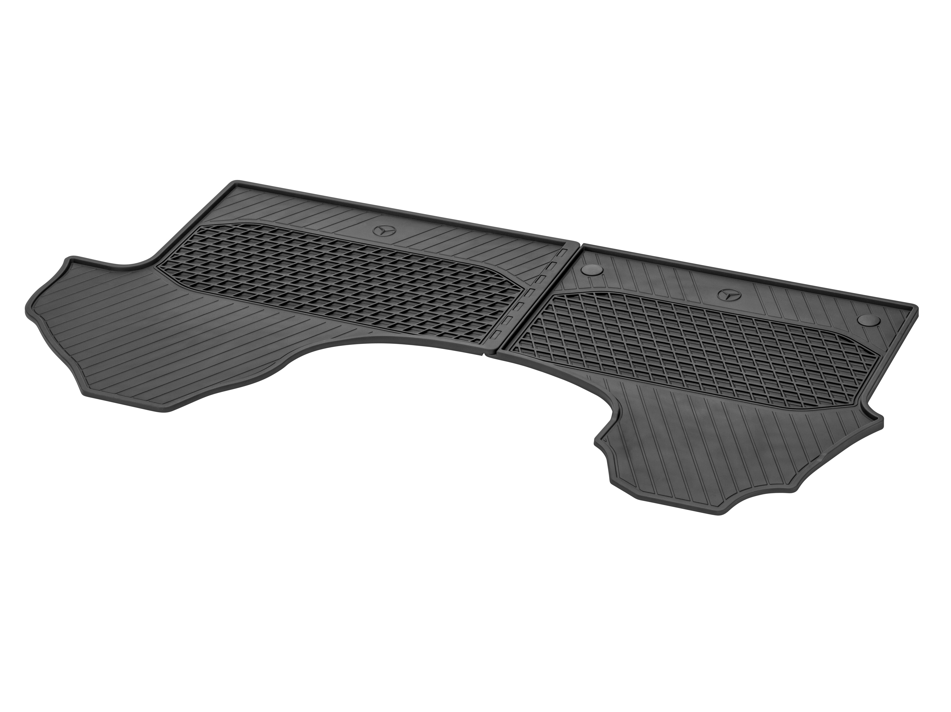 Maty na każdą pogodę, Maty po stronie kierowcy i pasażera, z/bez S23 (2-osobowy fotel pasażera), Zestaw 2-częściowy - kierownica z lewej strony, czerń