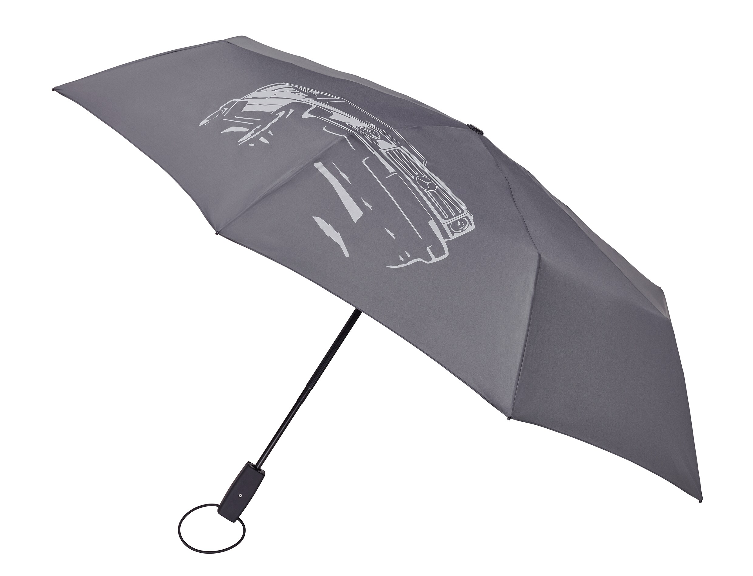 Taschenschirm, G-Klasse - titangrau, Polyester