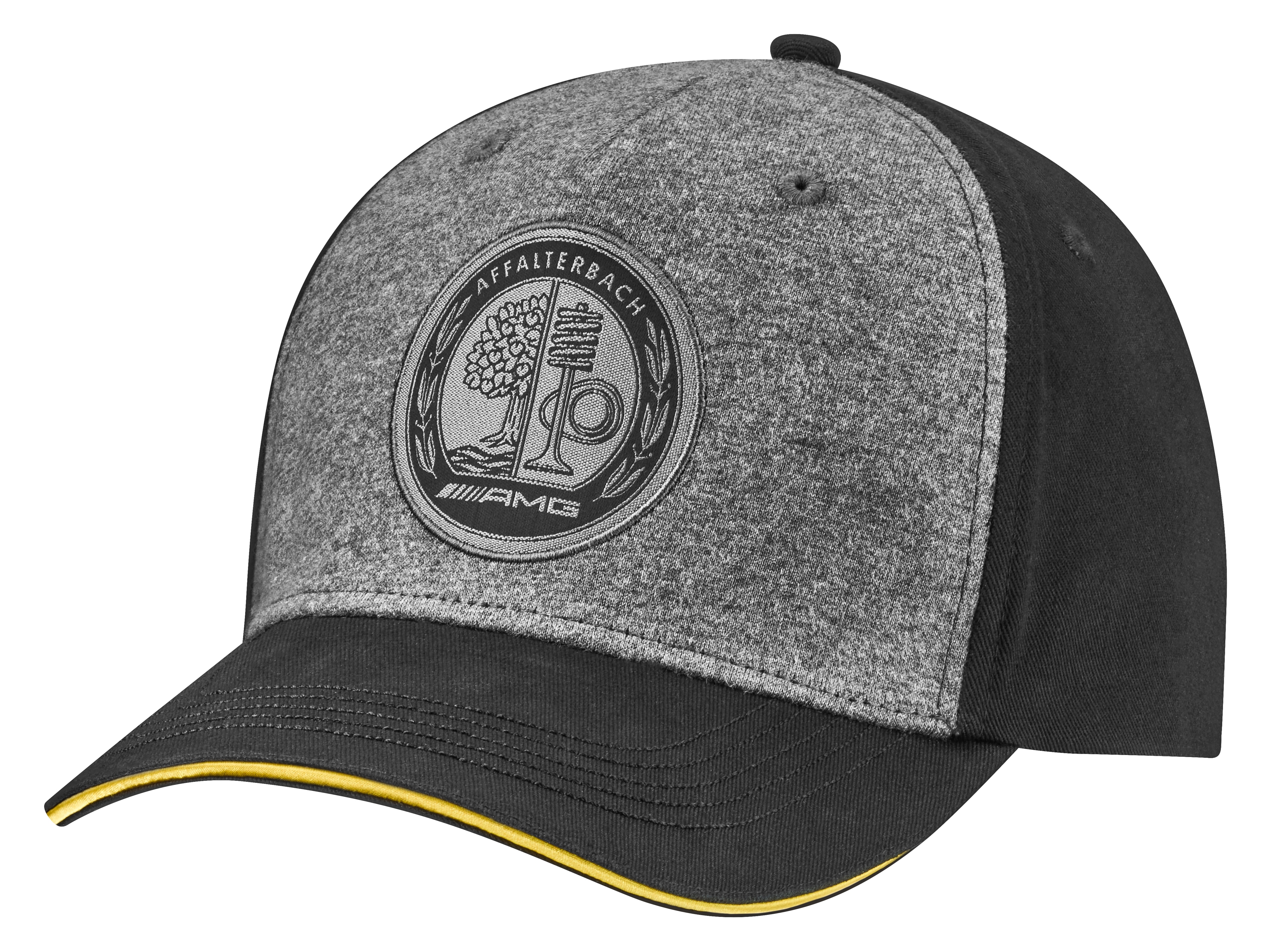 AMG Cap - schwarz / grau melange, Baumwolle