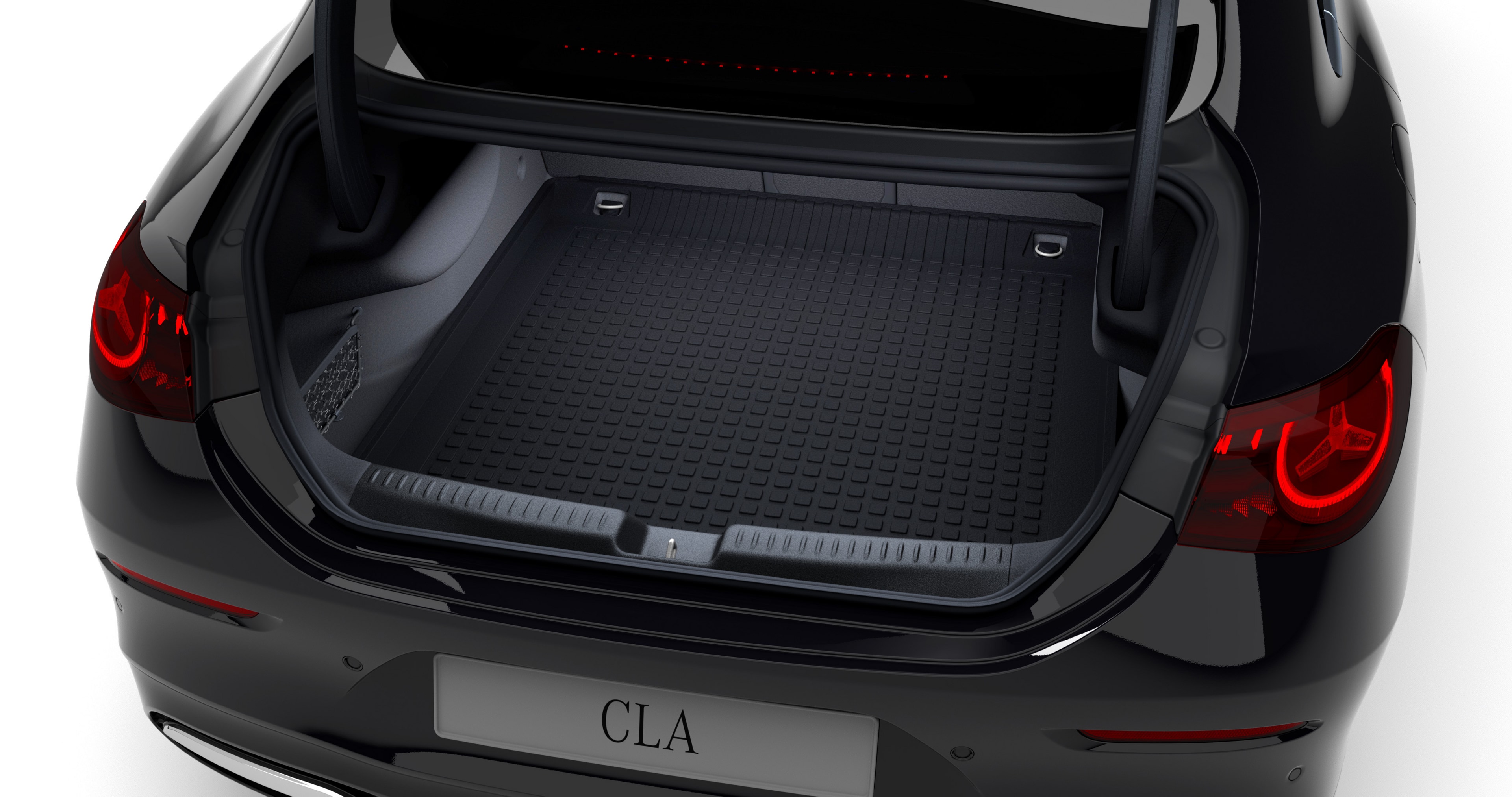 Wkładka do bagażnika, płaska - czerń, polipropylen