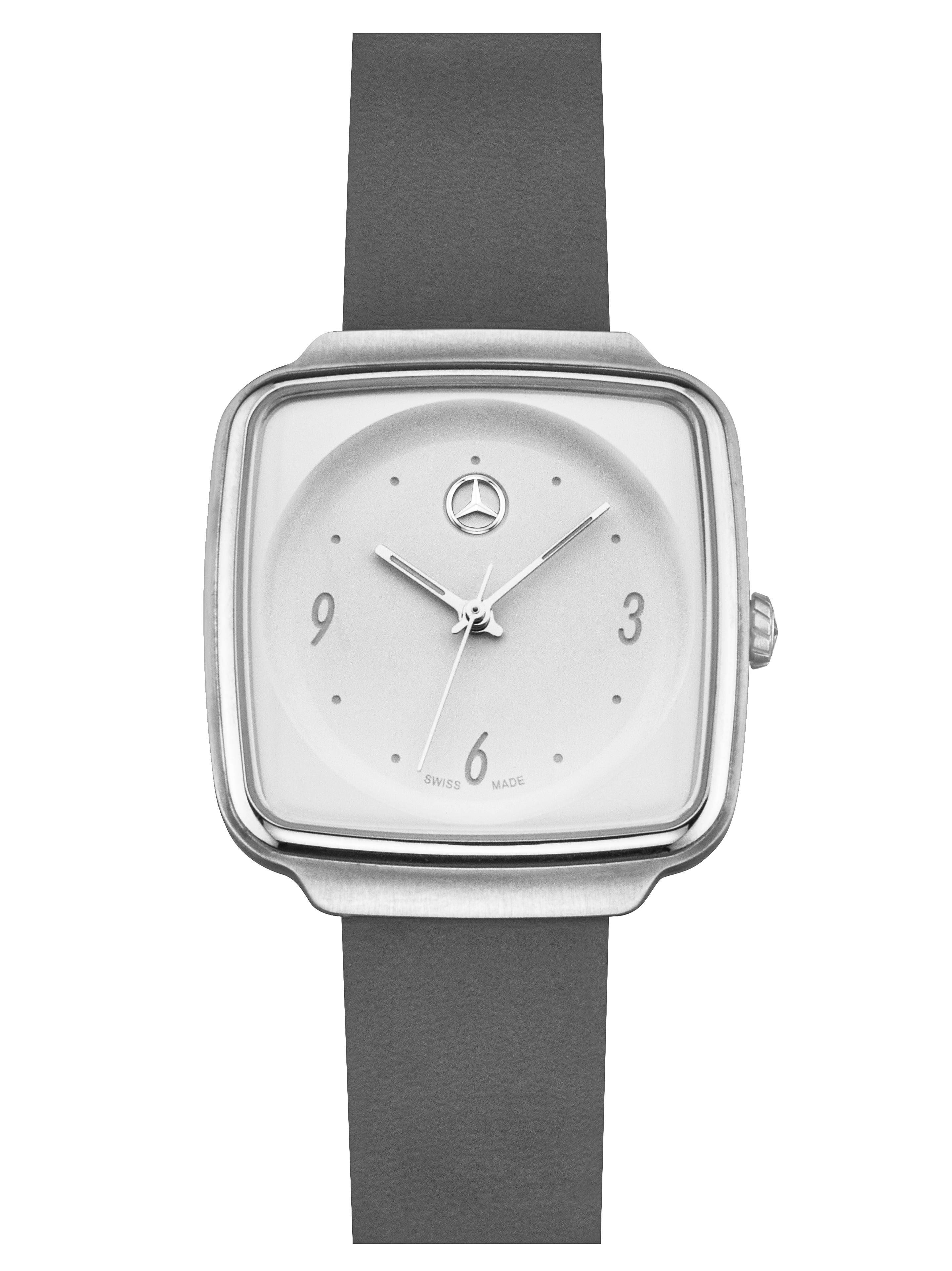 Armbanduhr Damen, Modern - weiß / anthrazit / schwarz, Edelstahl / Kalbsleder