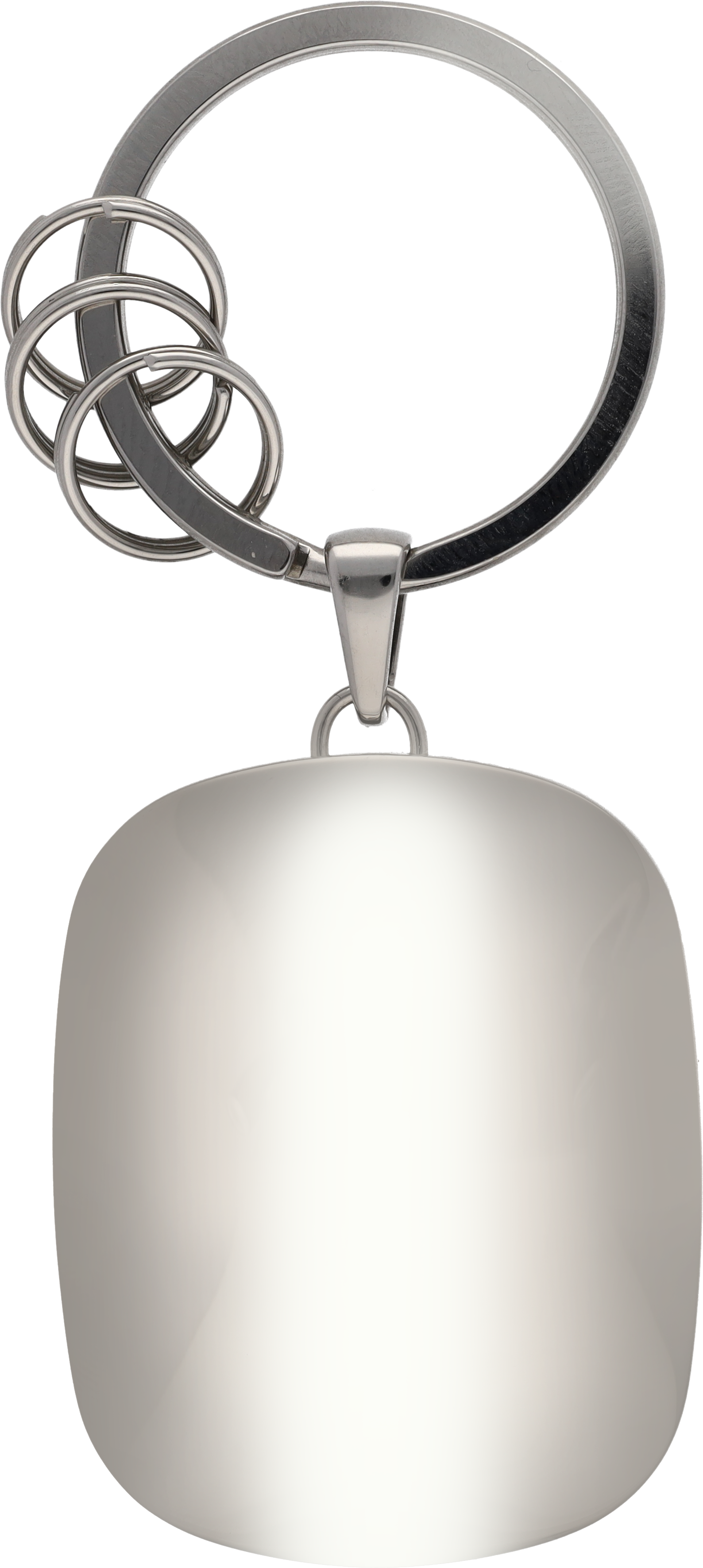 Breloczki do kluczy, Wallbox - czerń / srebrny, stal nierdzewna / plastik (oceaniczny), polerowane na połysk