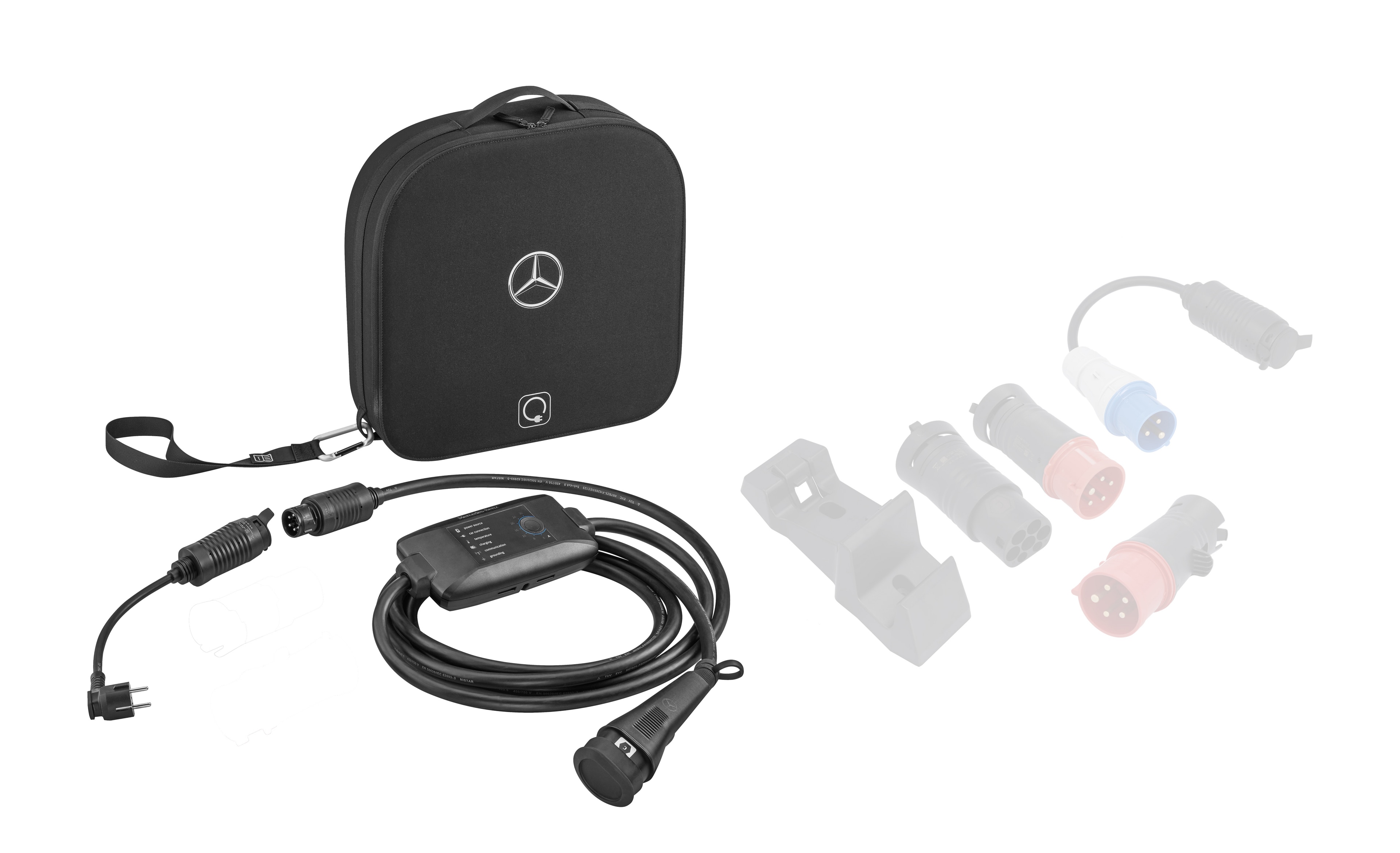 Elastyczny system ładowania Pro, Zestaw UE, Wallbox - tworzywo sztuczne, czerń, kierownica z lewej/prawej strony