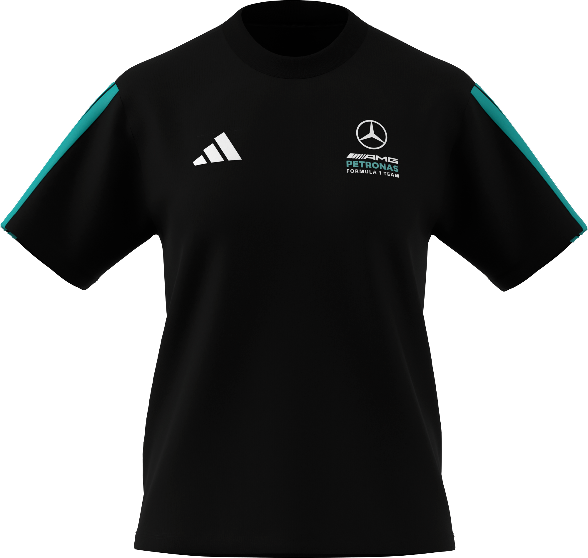 T-shirt damski, Mercedes-AMG F1 - czerń, M