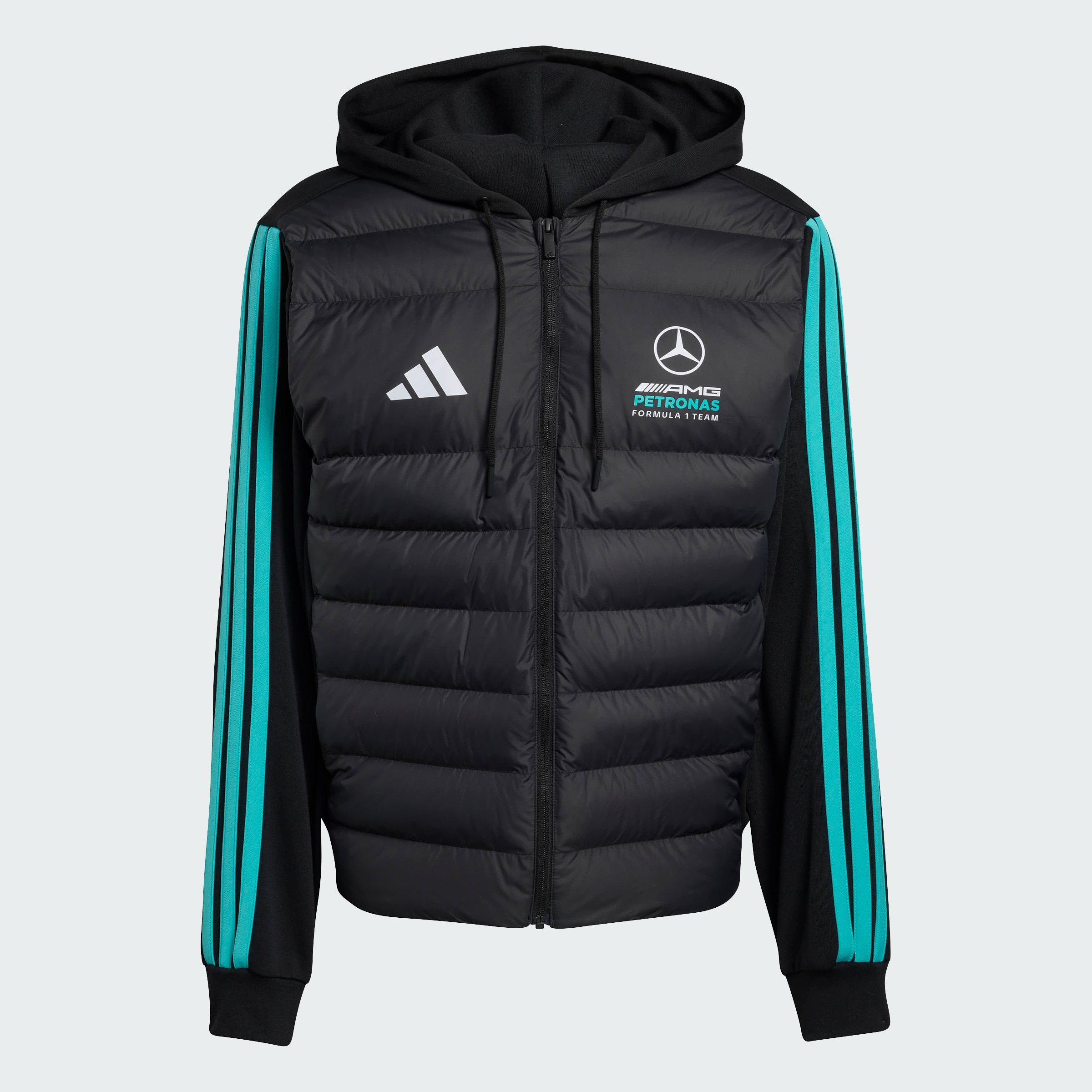 Hybrydowa kurtka męska, Mercedes-AMG F1 - czerń, XL
