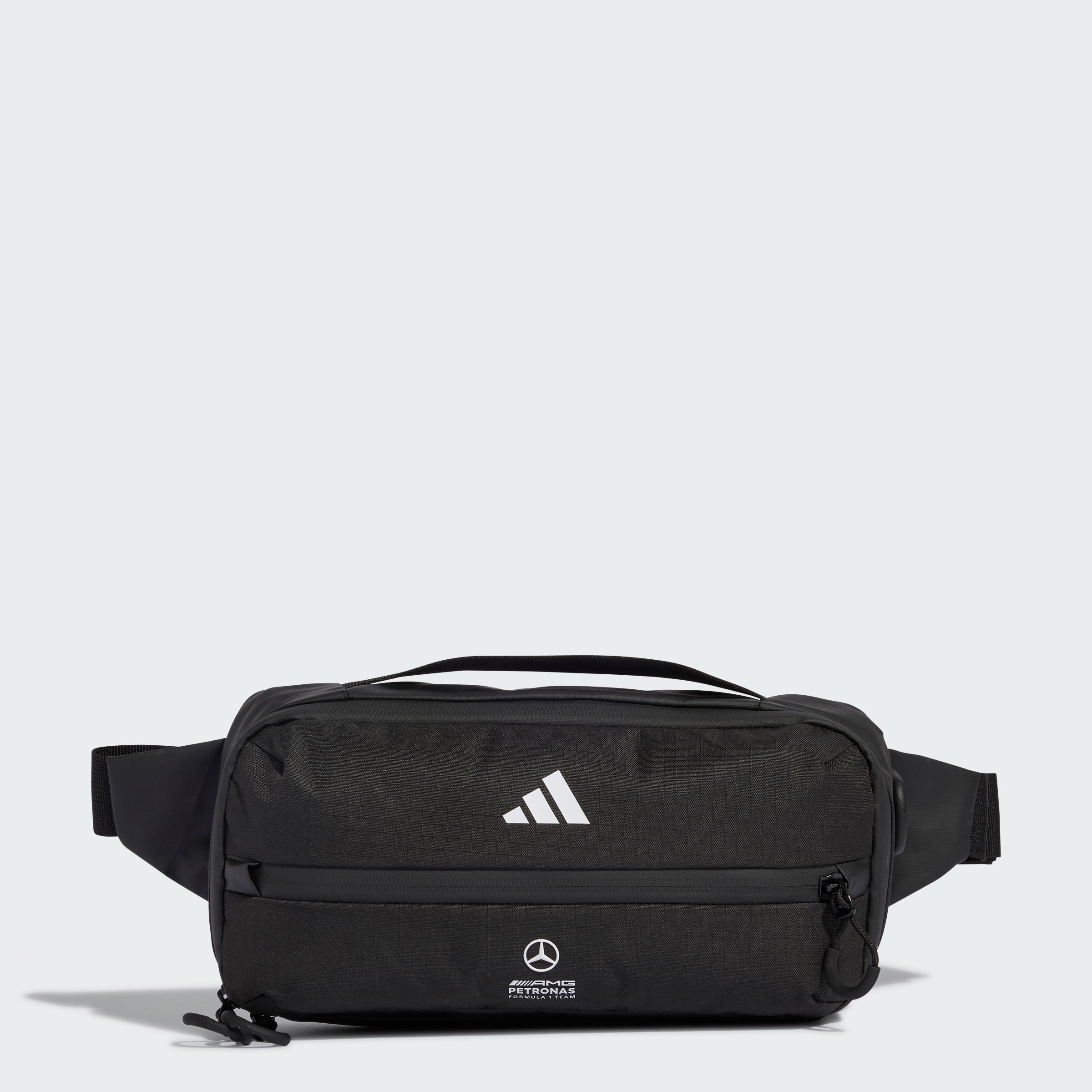 Saszetka na pas, Mercedes-AMG F1 - czerń, poliester (z recyklingu), adidas
