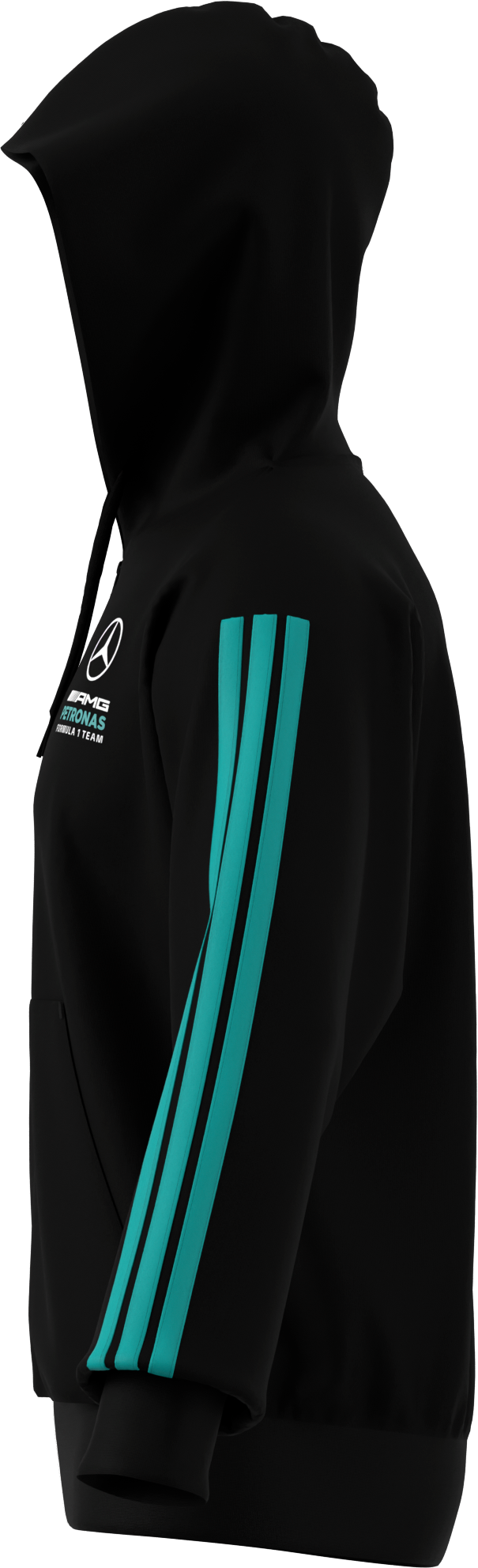 Męska bluza dresowa, Mercedes-AMG F1 - czerń, XXL