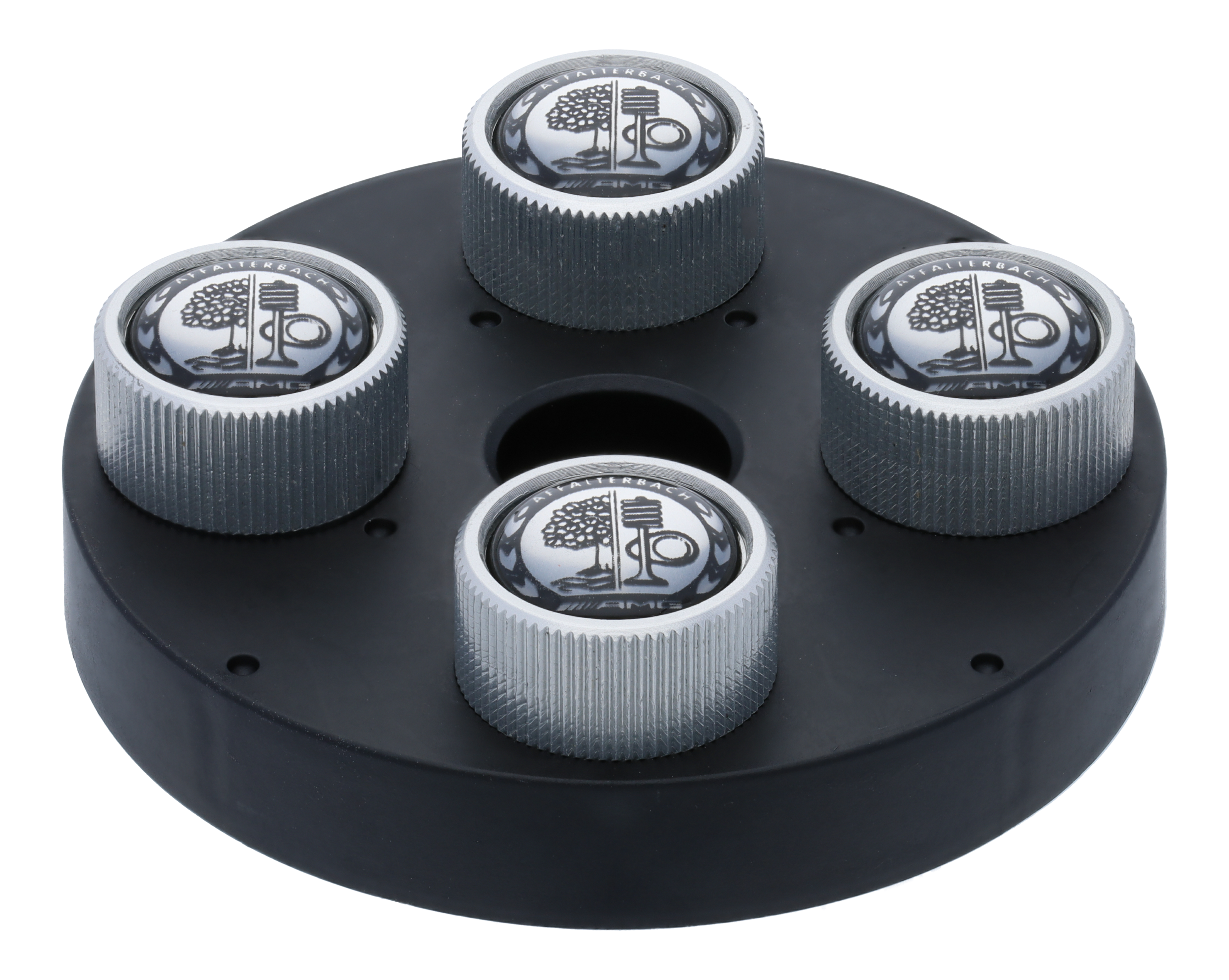 AMG Ventilzierkappen, mit Affalterbach Wappen - silberfarben