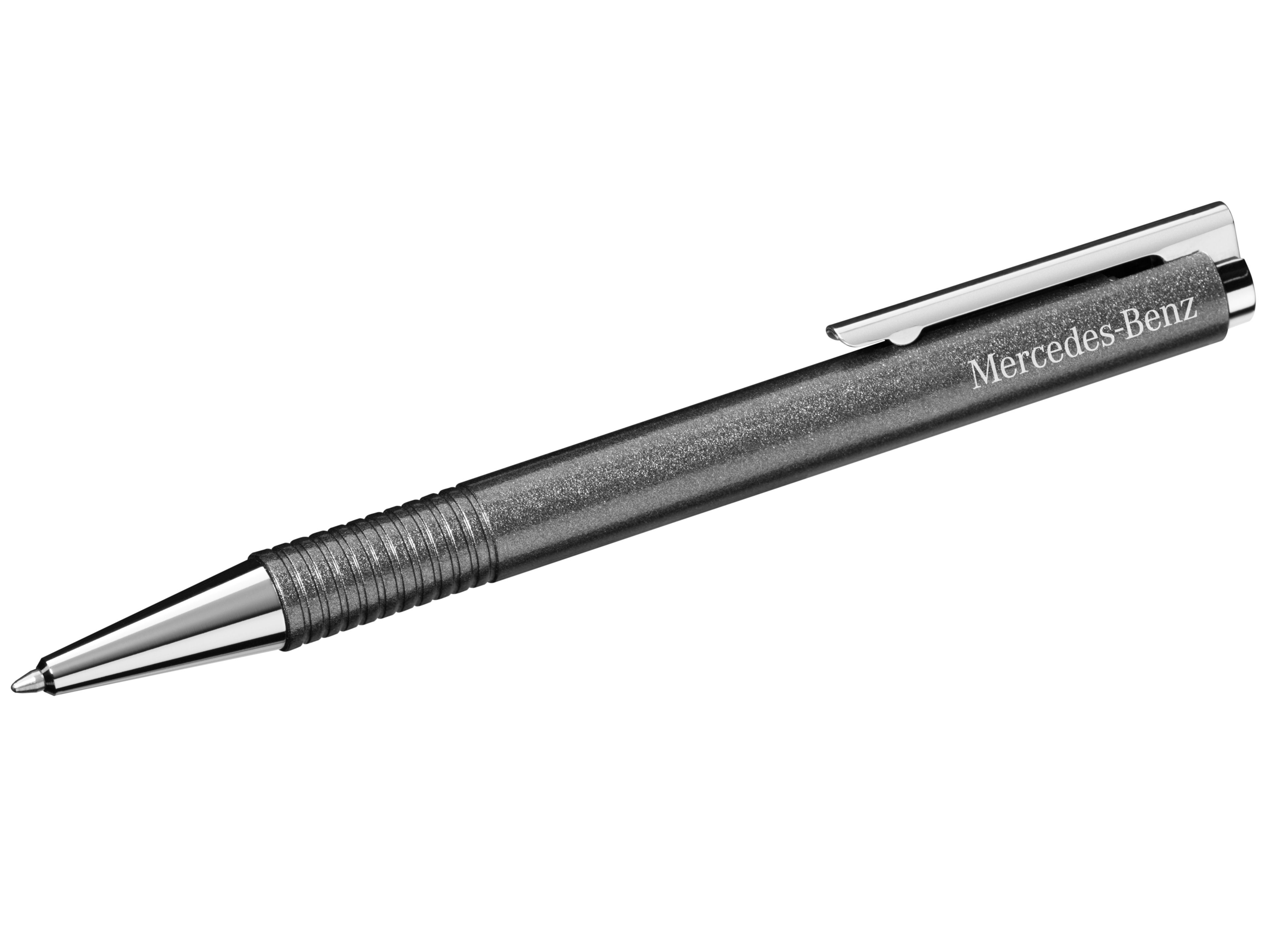 Kugelschreiber, LAMY logo - mountaingrau / silberfarben, Kunststoff / Edelstahl, Lamy