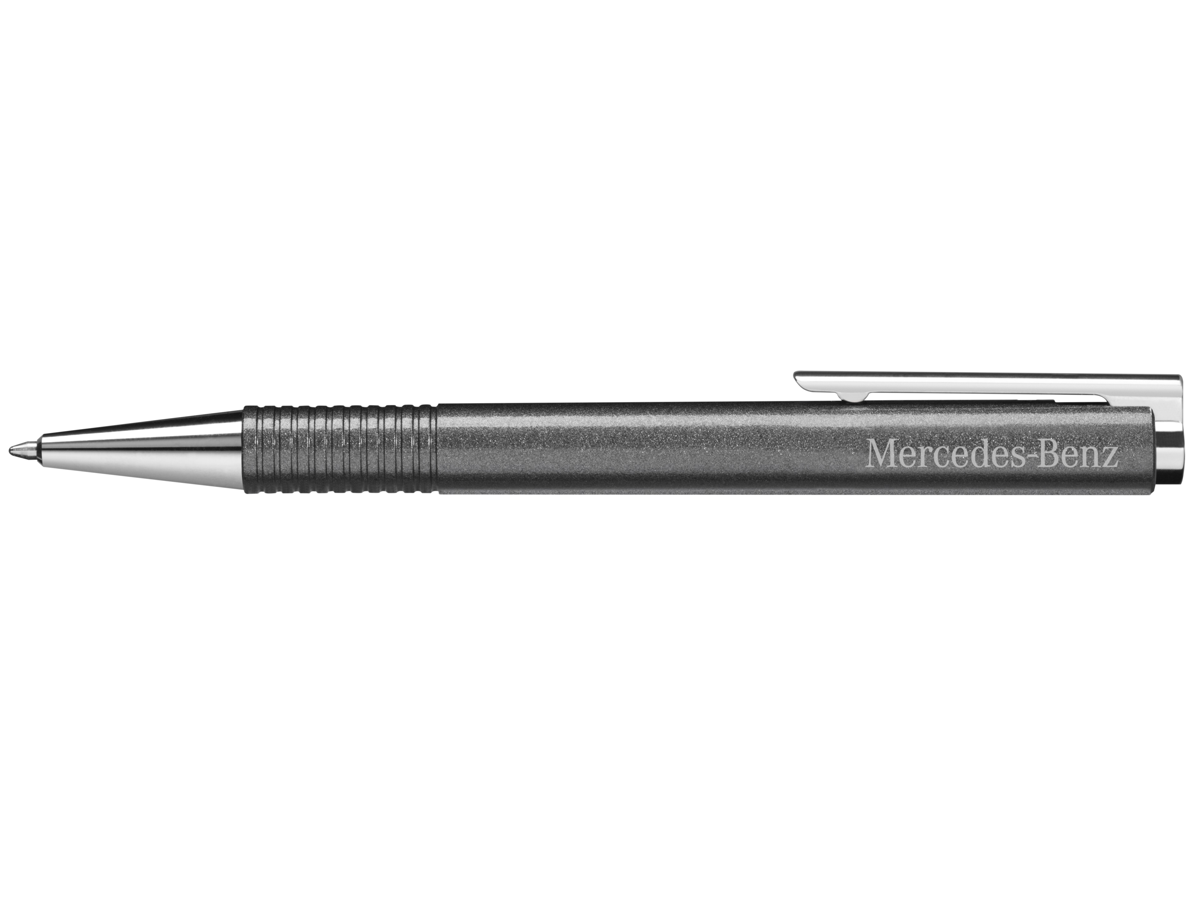 Kugelschreiber, LAMY logo - mountaingrau / silberfarben, Kunststoff / Edelstahl, Lamy