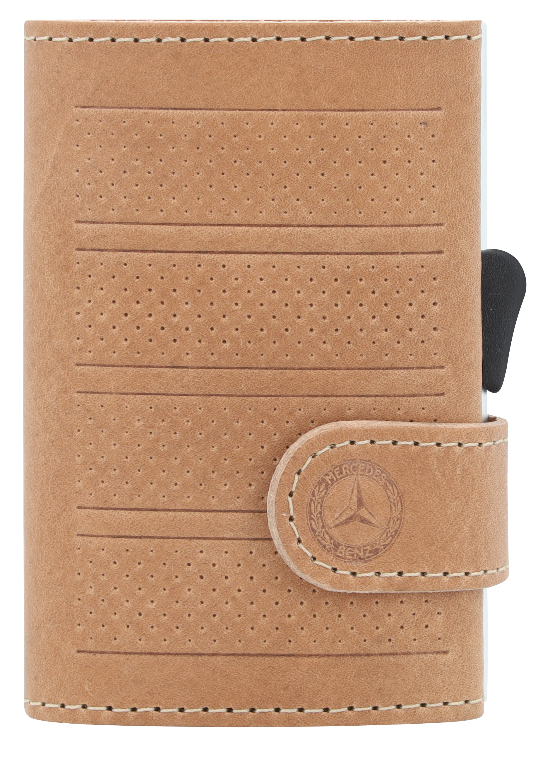 Mini-Geldbörse - cognac, Rindleder