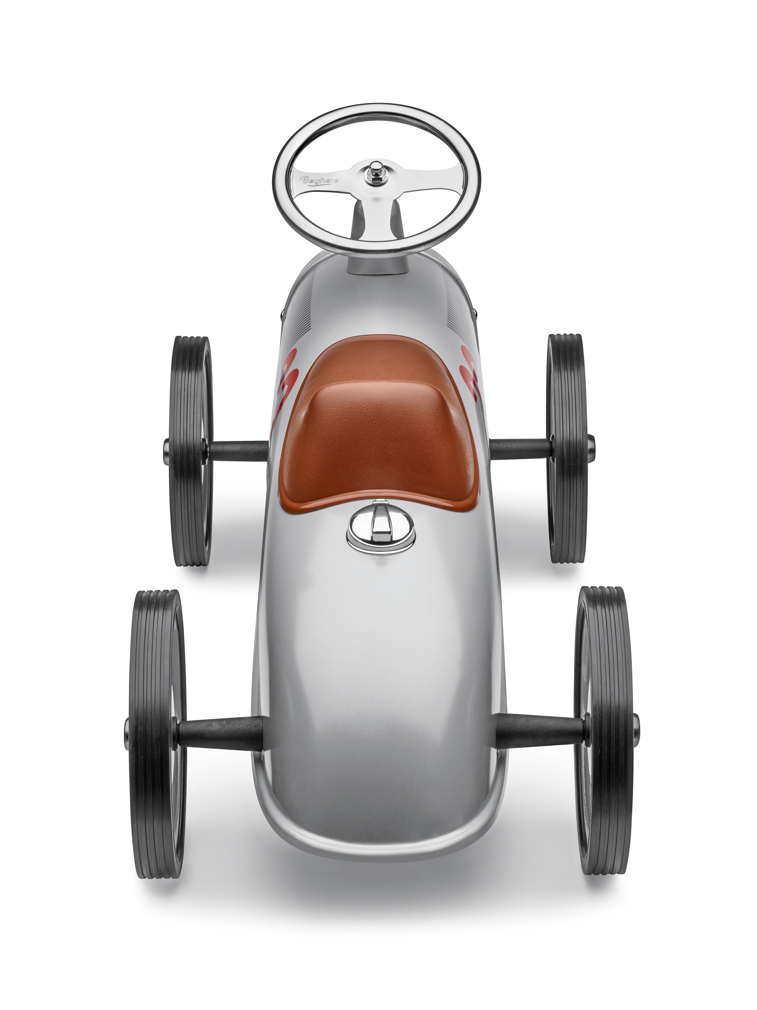 Kinderrutscher, W 25 Rennwagen - silberfarben, Baghera